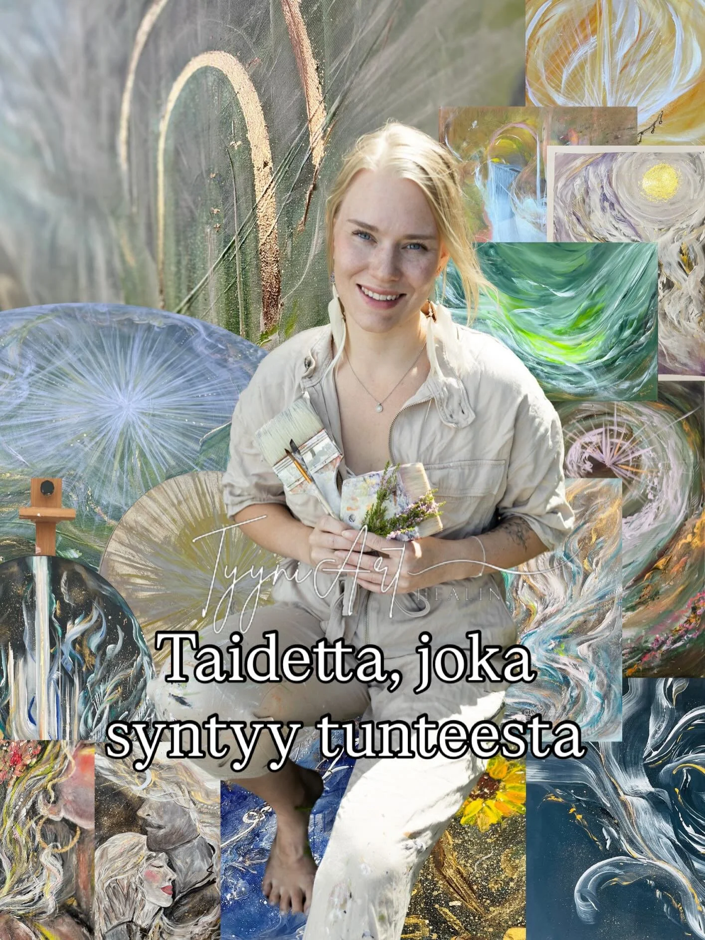 Taidetta, joka syntyy tunteesta. ✨

Jokainen siveltimen veto kantaa mukanaan jotain syvemp&auml;&auml; &ndash; hetke&auml;, tunnetta, tarinaa, jotain joka j&auml;&auml; sanojen ulottumattomiin. 

Maalaan intuitiivisesti, sielusta ja syd&auml;mest&aum