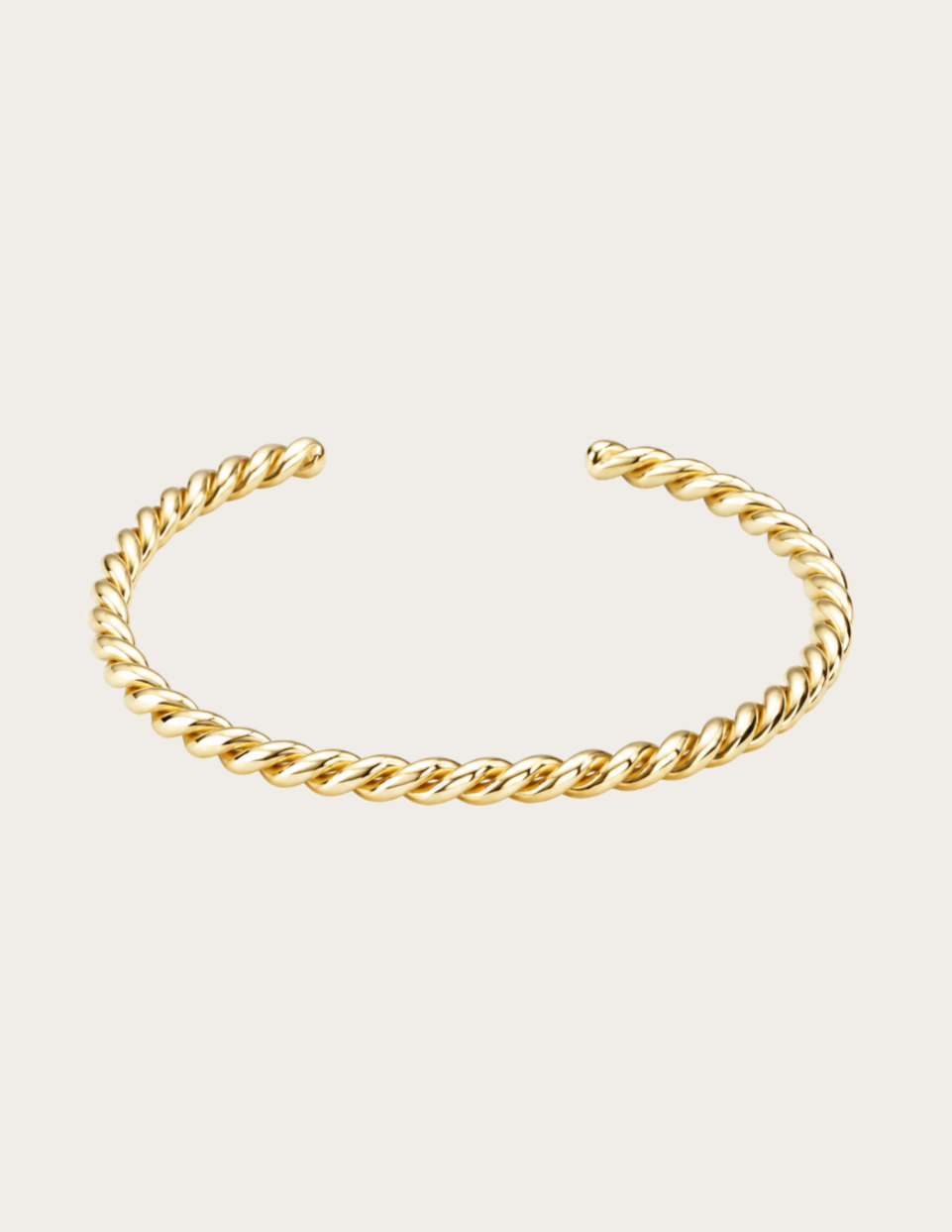 THE THICK GOLD TWIST BANGLE