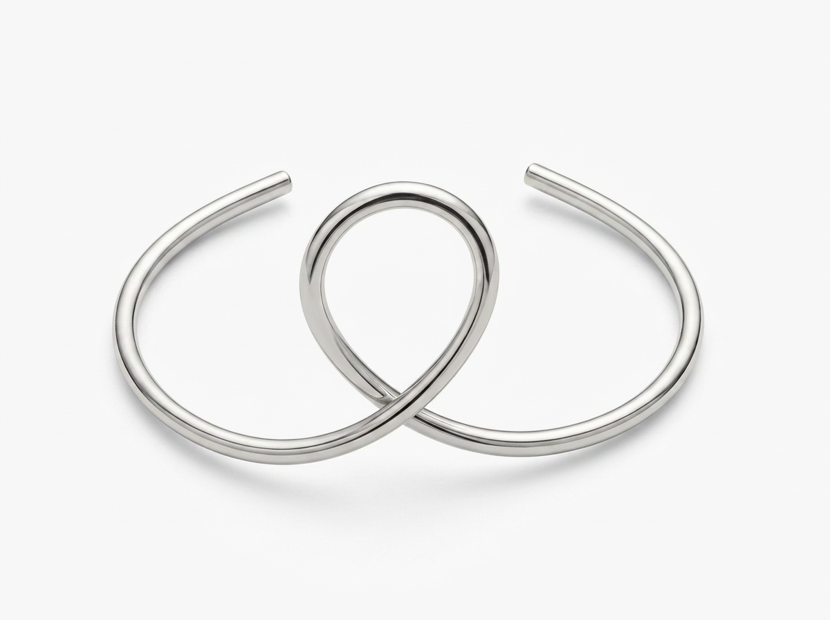 SILVER MEMORY BANGLE