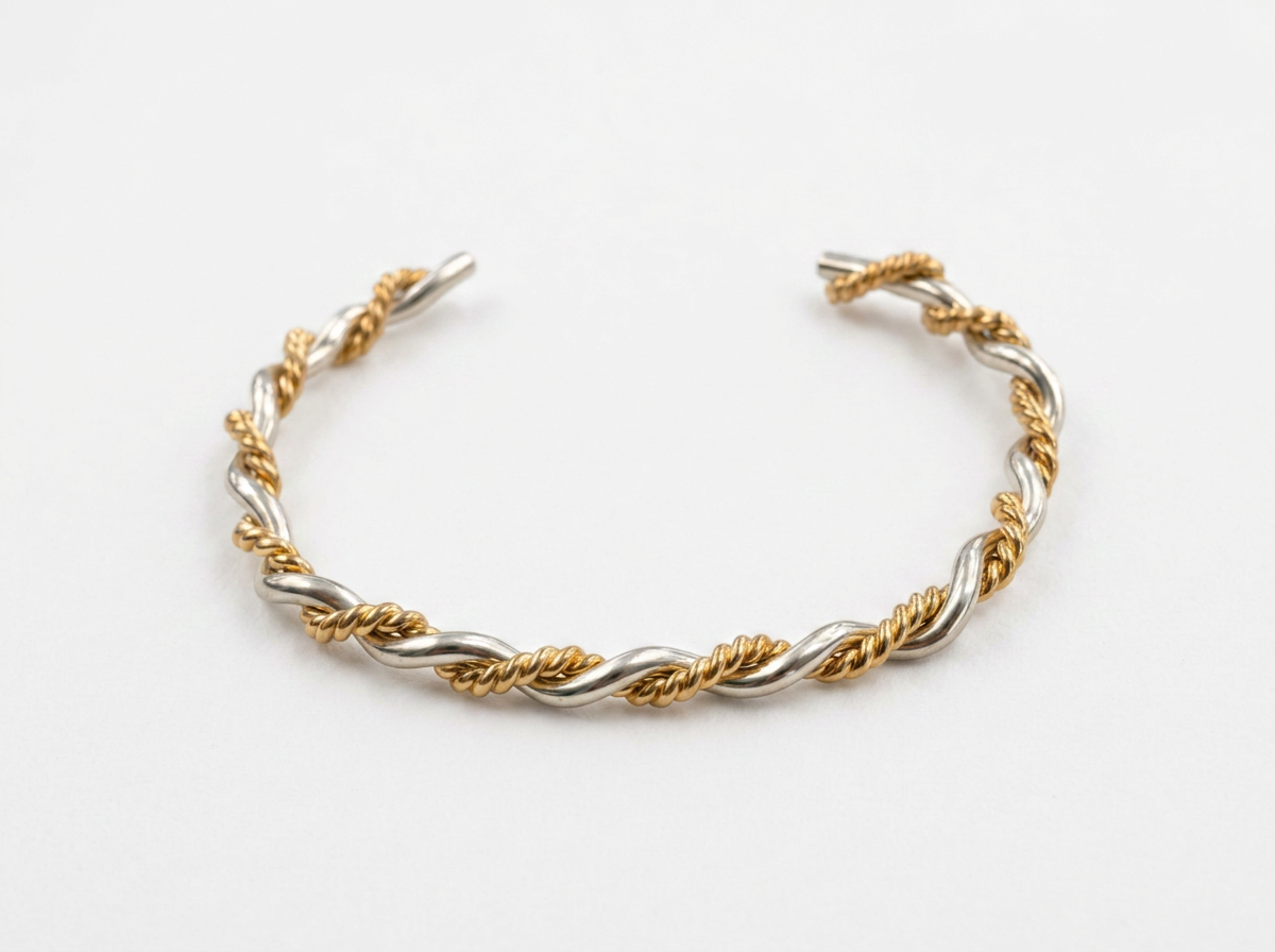 THE PHOEBE MIXED TWIST BANGLE