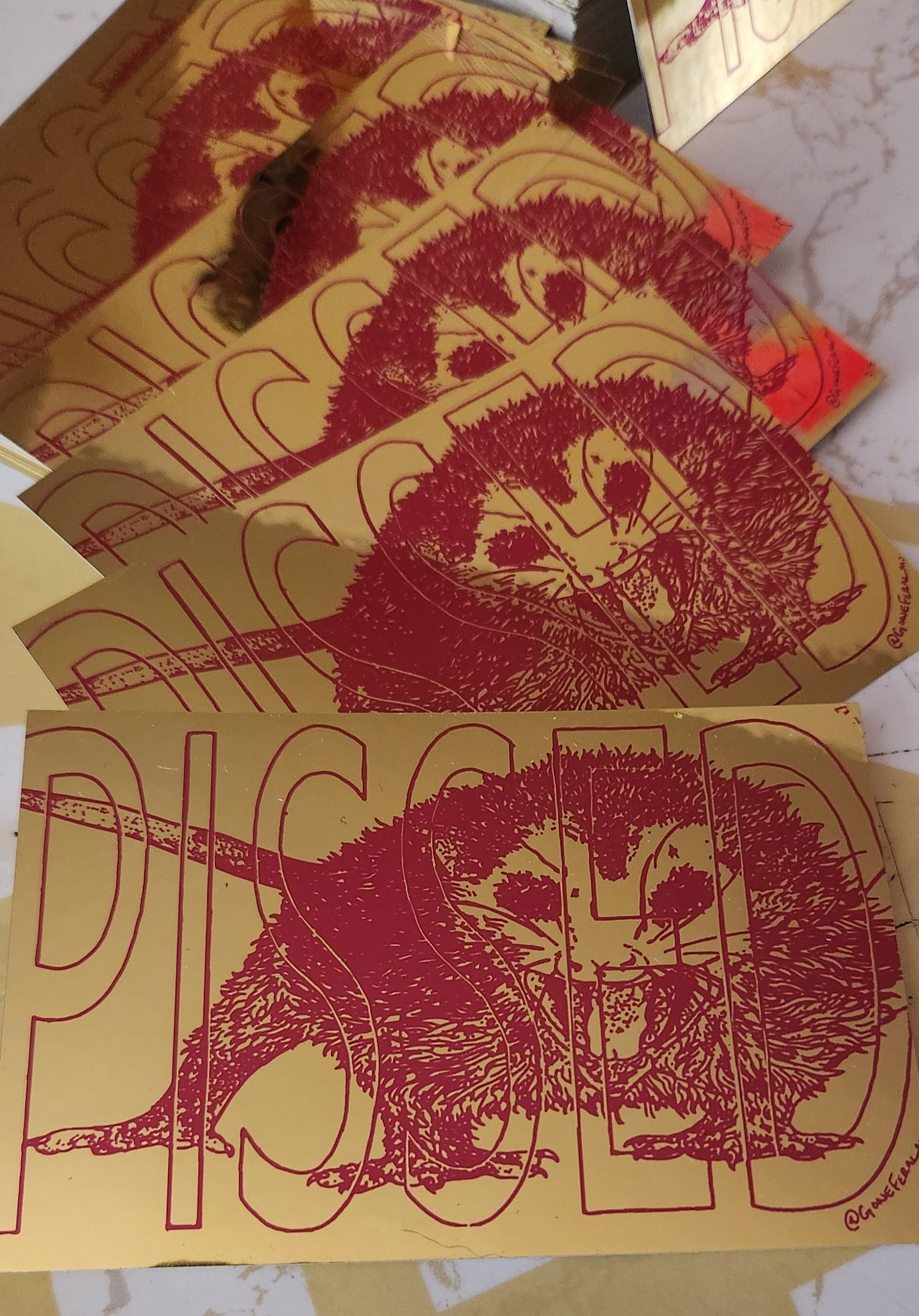 "Pissed" sticker