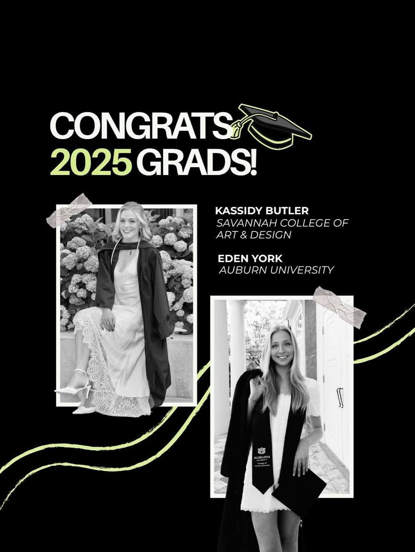 🎓 Big congrats to our 2025 grads!

We&rsquo;re beyond proud of our two incredible interns&mdash;and even more excited to officially welcome them to the team full-time this summer! ✨ Let&rsquo;s gooo! 

#2025grads #interiordesignstudio #commercialint