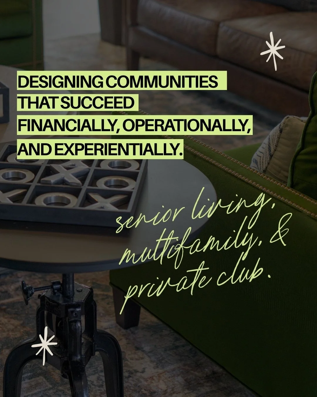 Designing Communities That Succeed Financially, Operationally, and Experientially. ✨

The best communities don&rsquo;t just look beautiful. They function seamlessly. They feel welcoming. They create connection.
 
We design with intention, aligning bu