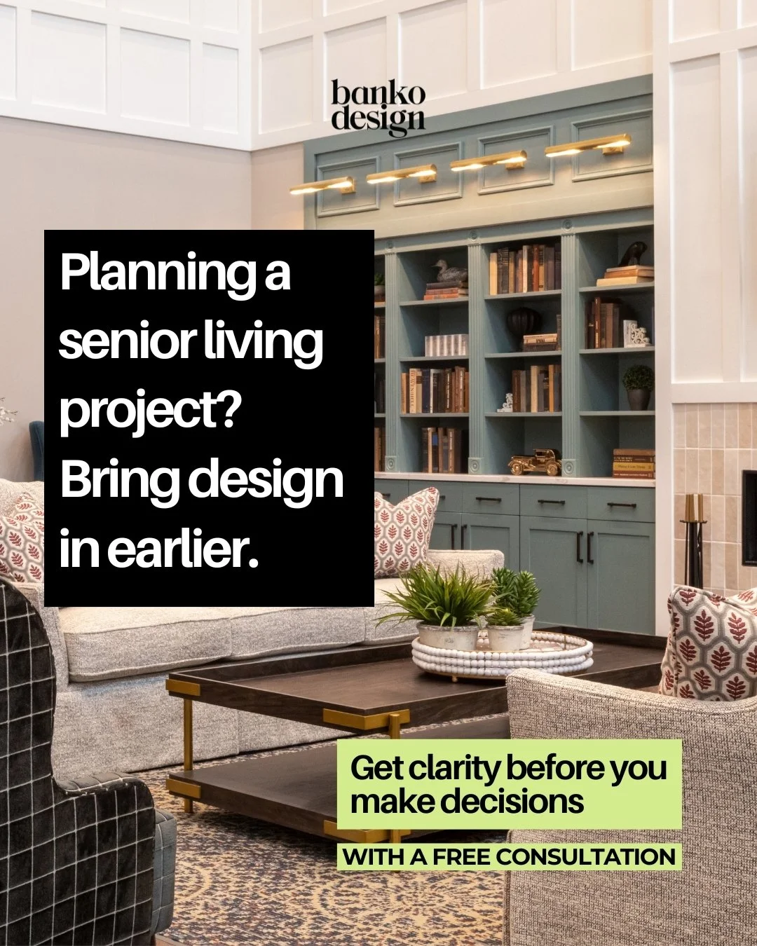 Planning a senior living project? It&rsquo;s not just about finishes! 

When design is brought in too late, it can limit how a community operates, how it&rsquo;s experienced on a tour, and how it performs over time.

Across the projects we work on, t