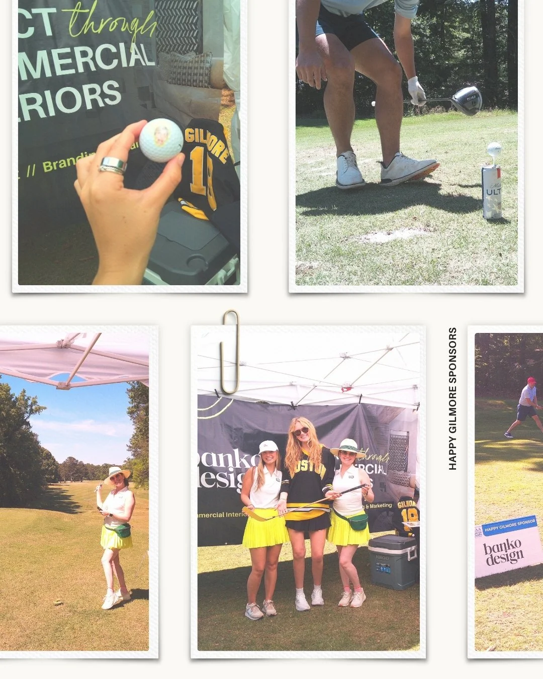 A few moments from the CMAA-SAC Dollars for Scholars Golf Tournament! ⛳️

We loved getting to spend the day with everyone at this year&rsquo;s tournament as the Happy Gilmore sponsor!

Bright skirts, branded golf balls, hockey stick putters, and a li
