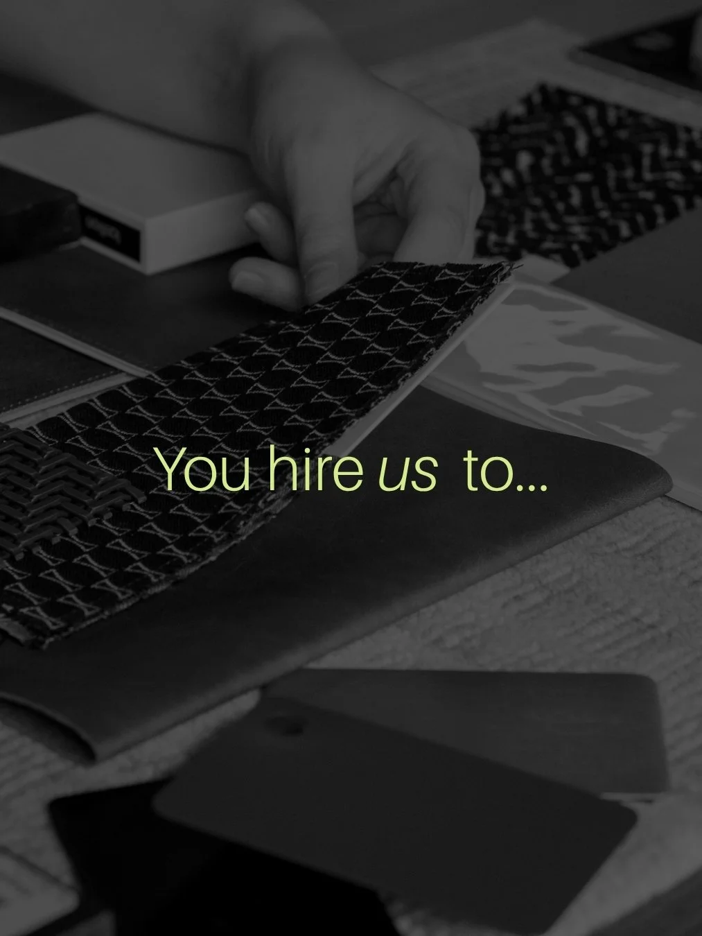 You don&rsquo;t hire us just to make it pretty - you hire us to get it right!

We help you:
✅ Make your property stand above the competition
✅ Invest wisely and specify FF&amp;E that lasts
✅ Stay on time and on budget
✅ Design for functionality AND g