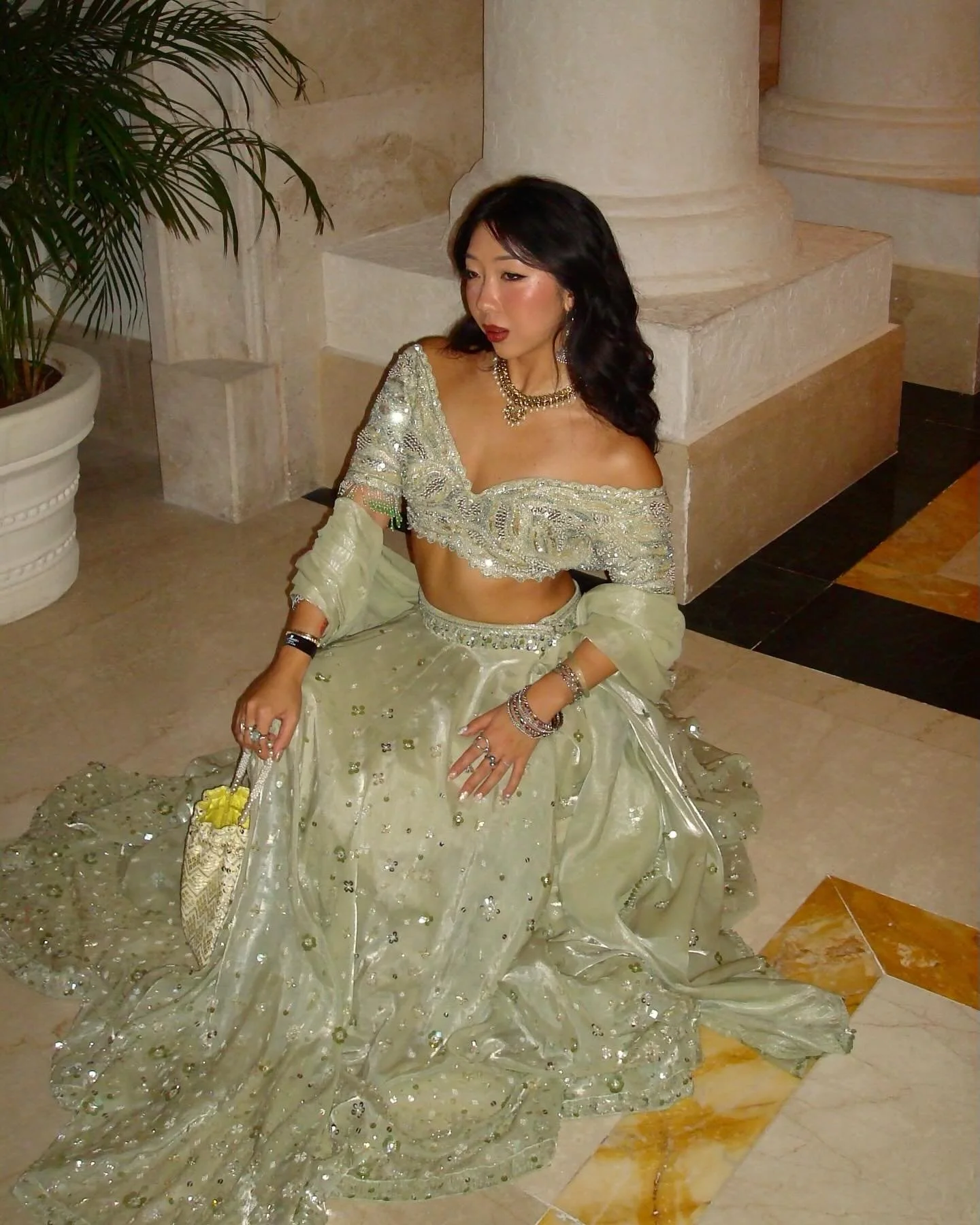 honorary desi girl for the weekend 🇮🇳🪷 congrats to the first study group member to get hitched @sanjit_c 🥰