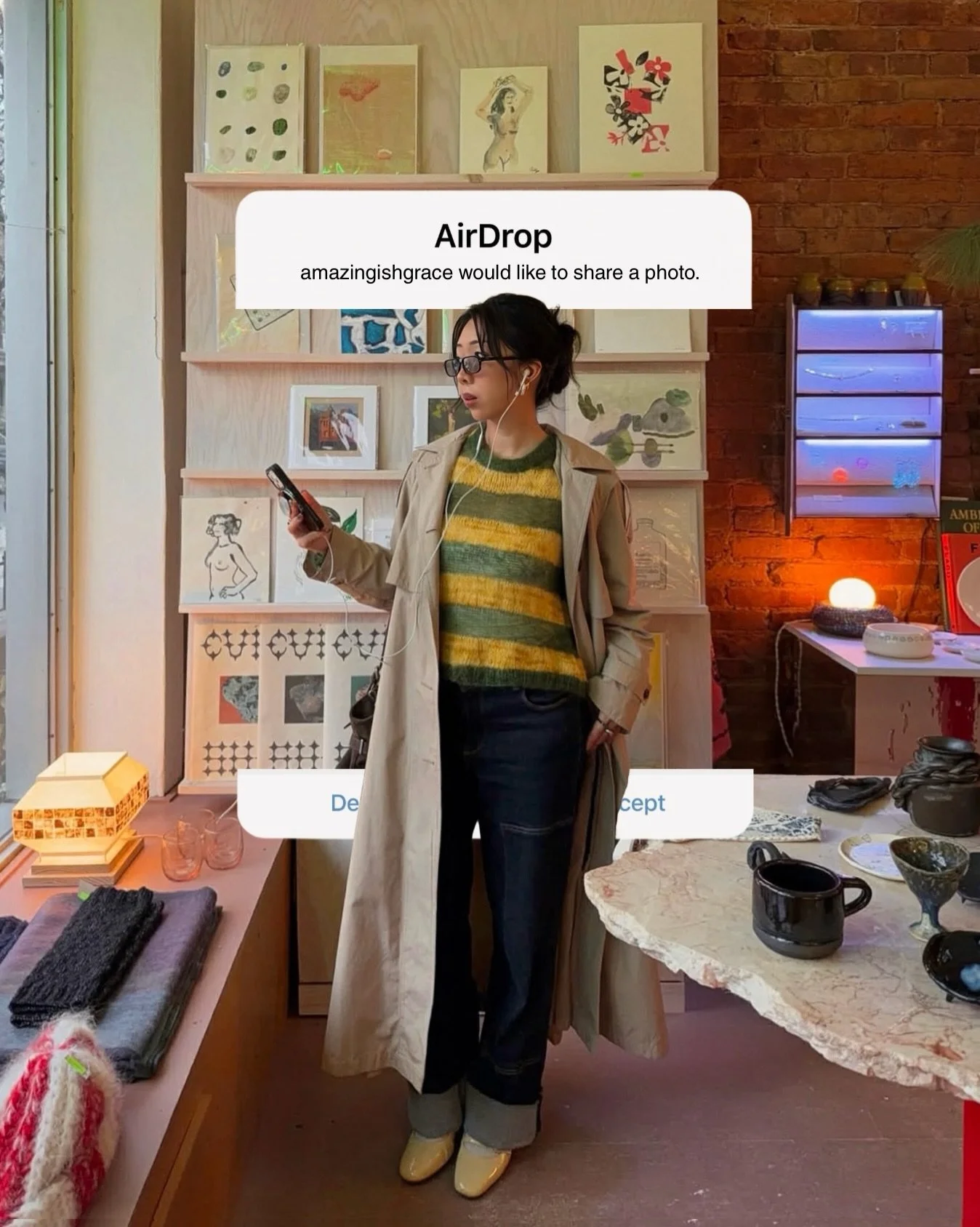 finally wearing the sweater that almost became a contrast sleeve sweater....(i still think it would have been cute)