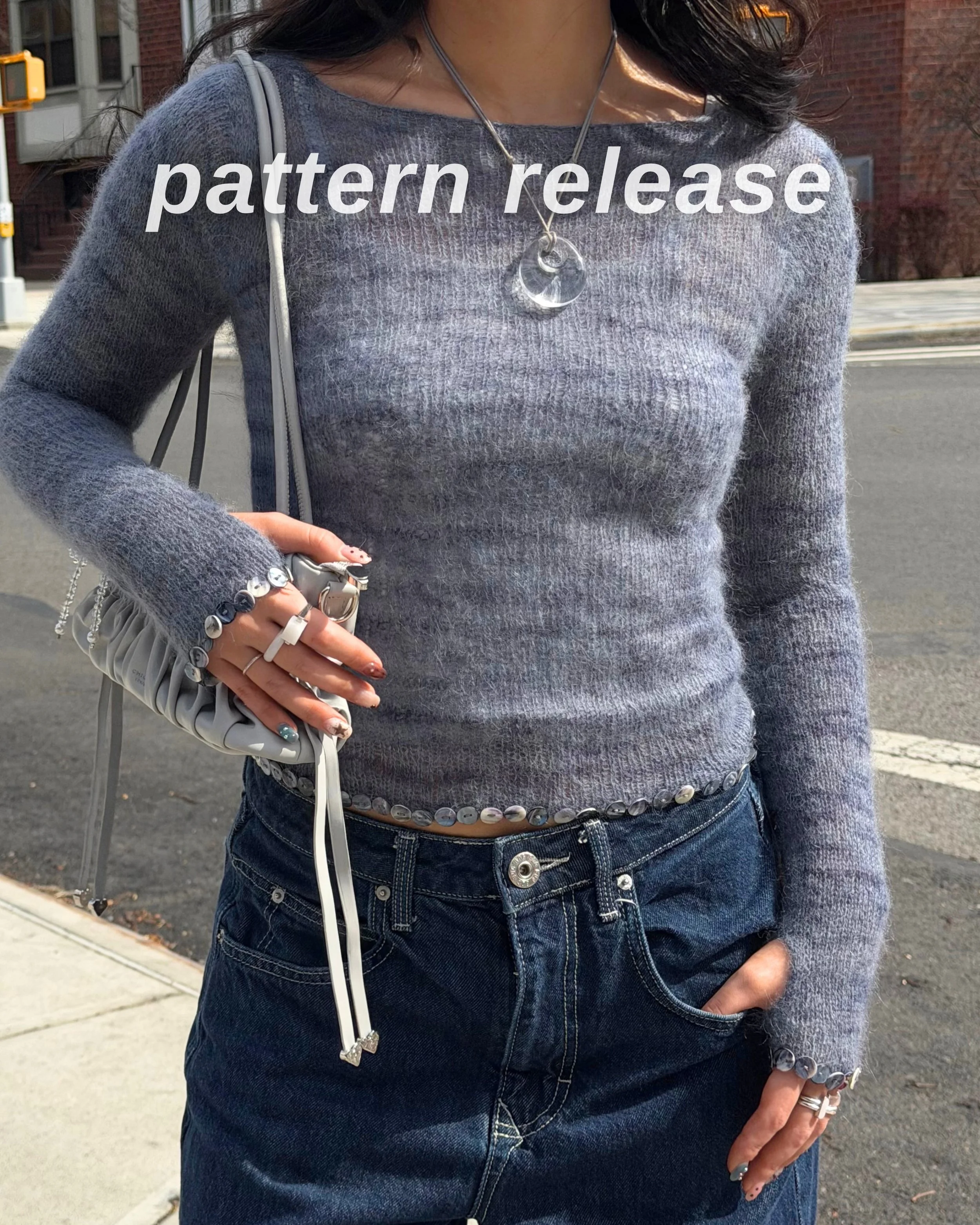 sheer shell top pattern is finally outtt!!! size graded with custom bust shaping plus an option for short sleeves ⭐️ tysm to all my testers &amp; lmk your favorite :)

#crochet #knit