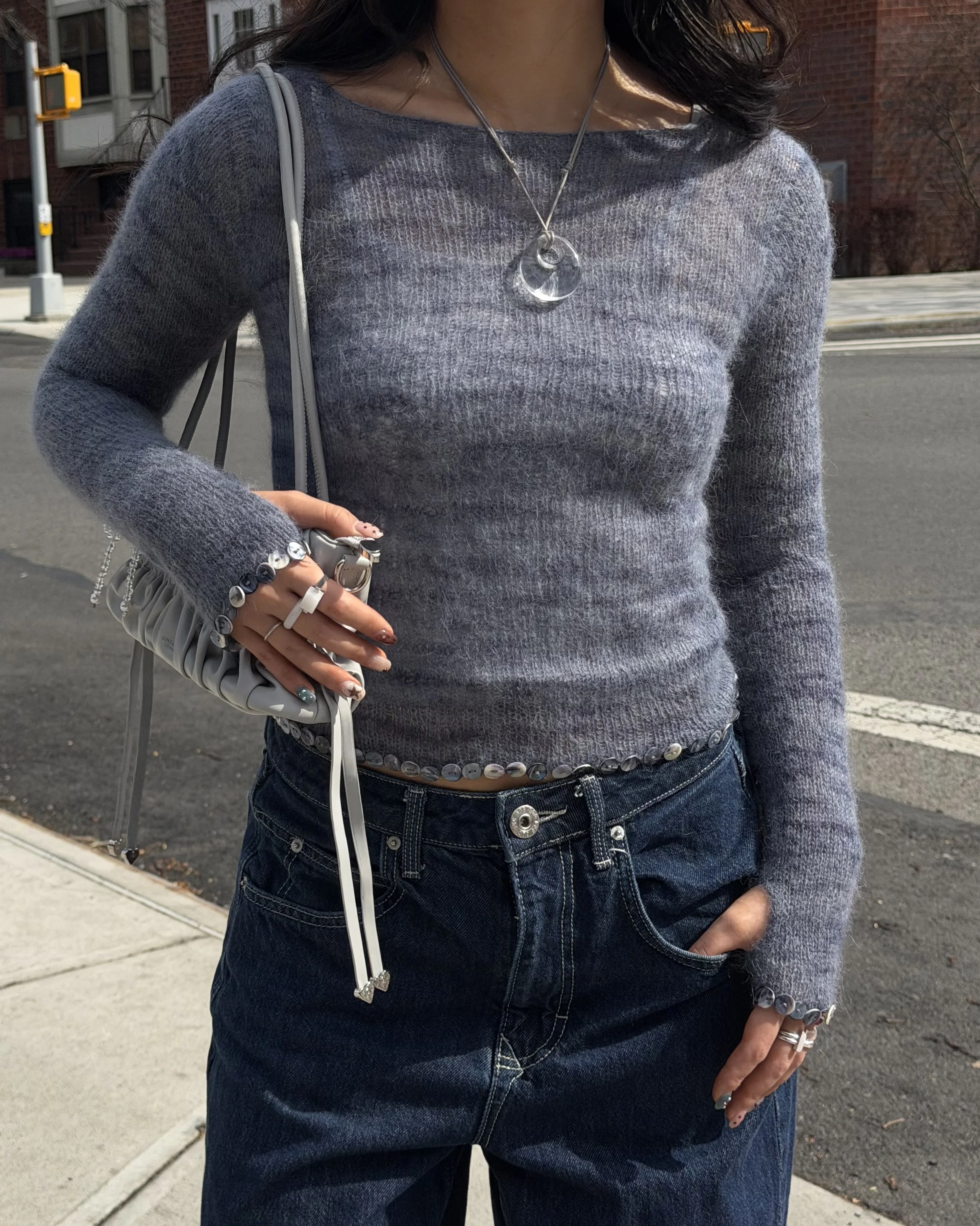 Sheer Shell Top Knit Pattern