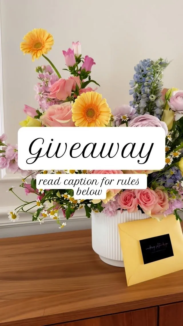 ANOTHER FLORAL ARRANGEMENT GIVEAWAY!πΈ
Back by popular demand…..WE HAVE ANOTHER GIVEAWAY!!! And that being said we’d like to giveaway an arrangement that’s worth $250 to one of you!! Follow the rules below to enter! One of you wil