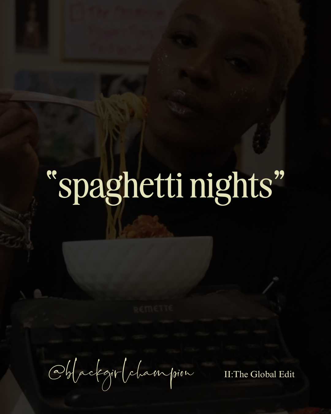 spaghetti nights.
