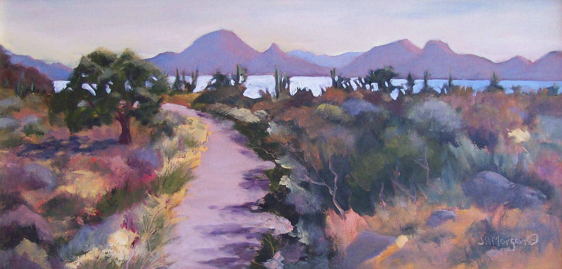 First Light, San Carlos  Oil  12x24  Sold.jpg