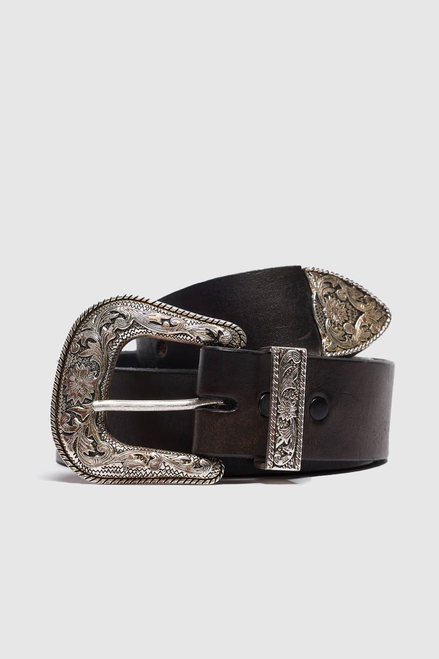 Caballero Belt in Black/Brown
