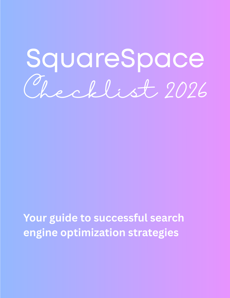 Cover image of Squarespace SEO checklist for small businesses