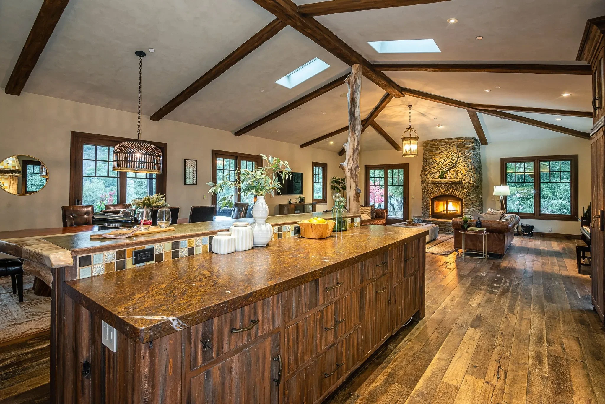 Oranssi technician working on a roof project