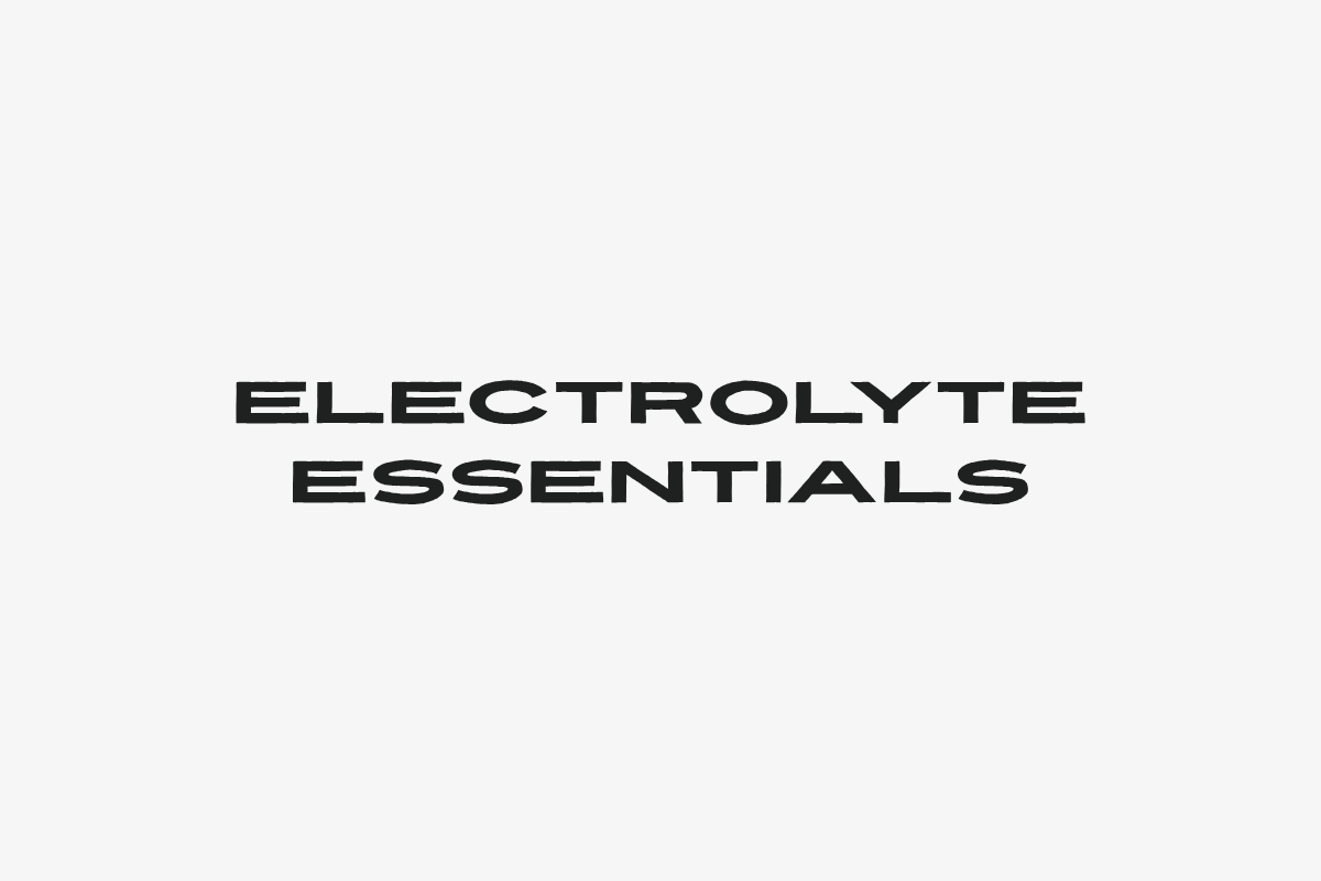 Electrolyte Essentials