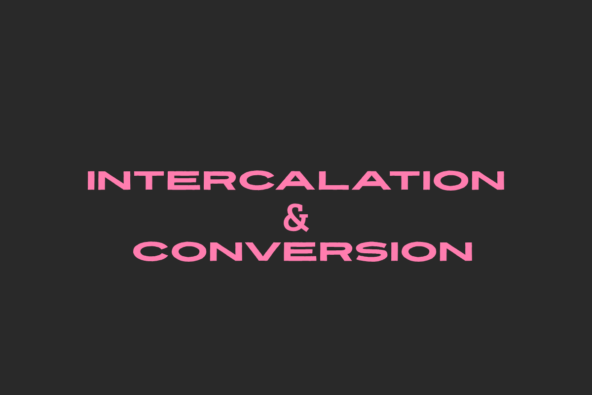 Intercalation &amp; Conversion