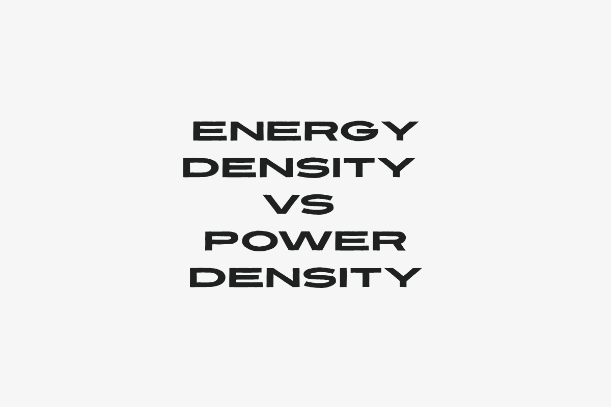 Energy density vs Power density