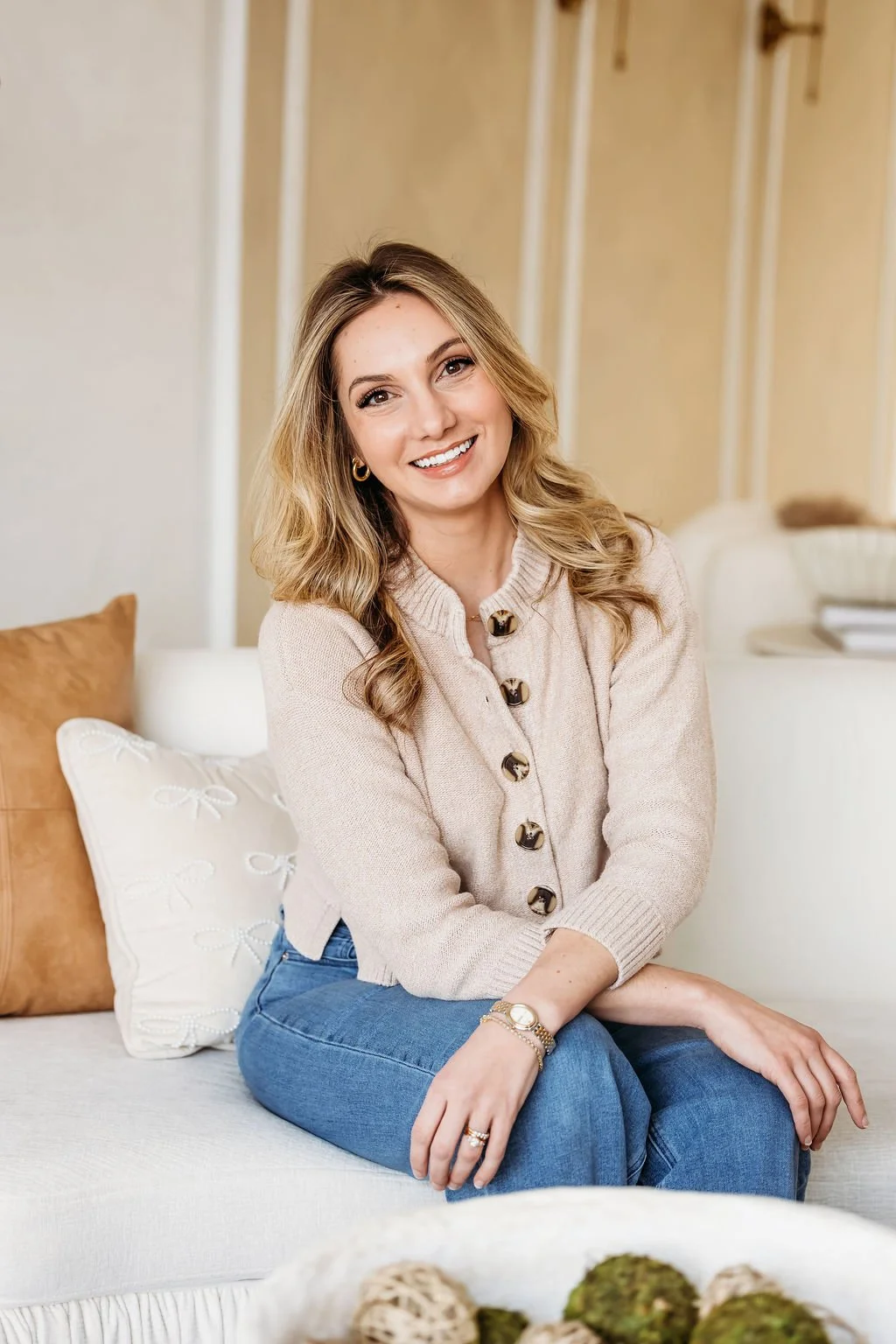 Mental health therapist in Clarksville and Ft Campbell smiling warmly offering counseling for new moms