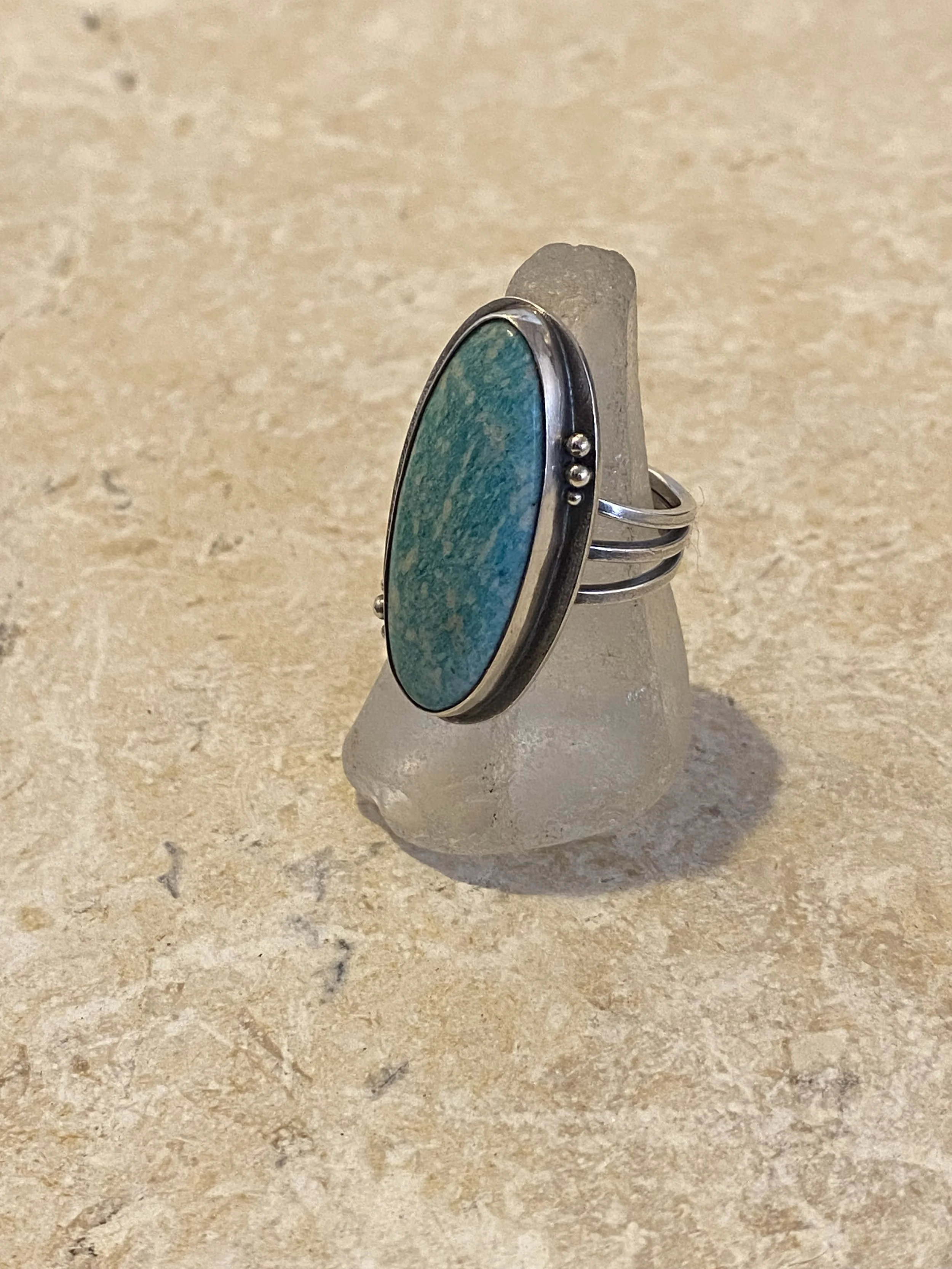 Ocean Tranquility Amazonite Ring