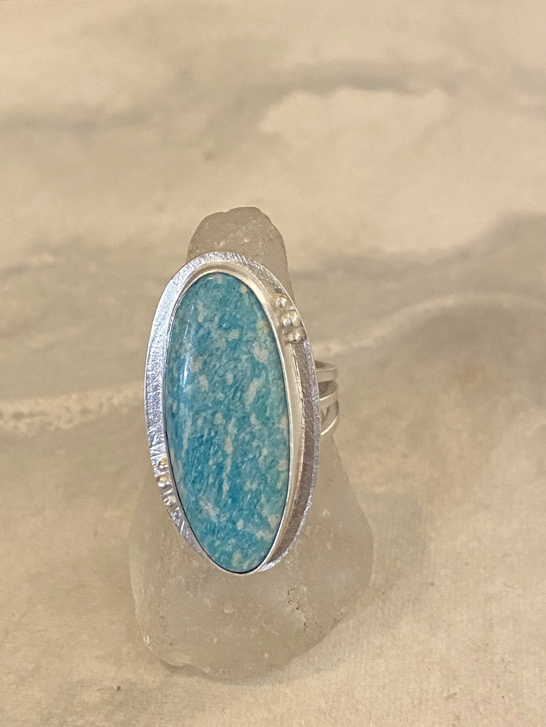 Ocean Tranquility Amazonite Ring