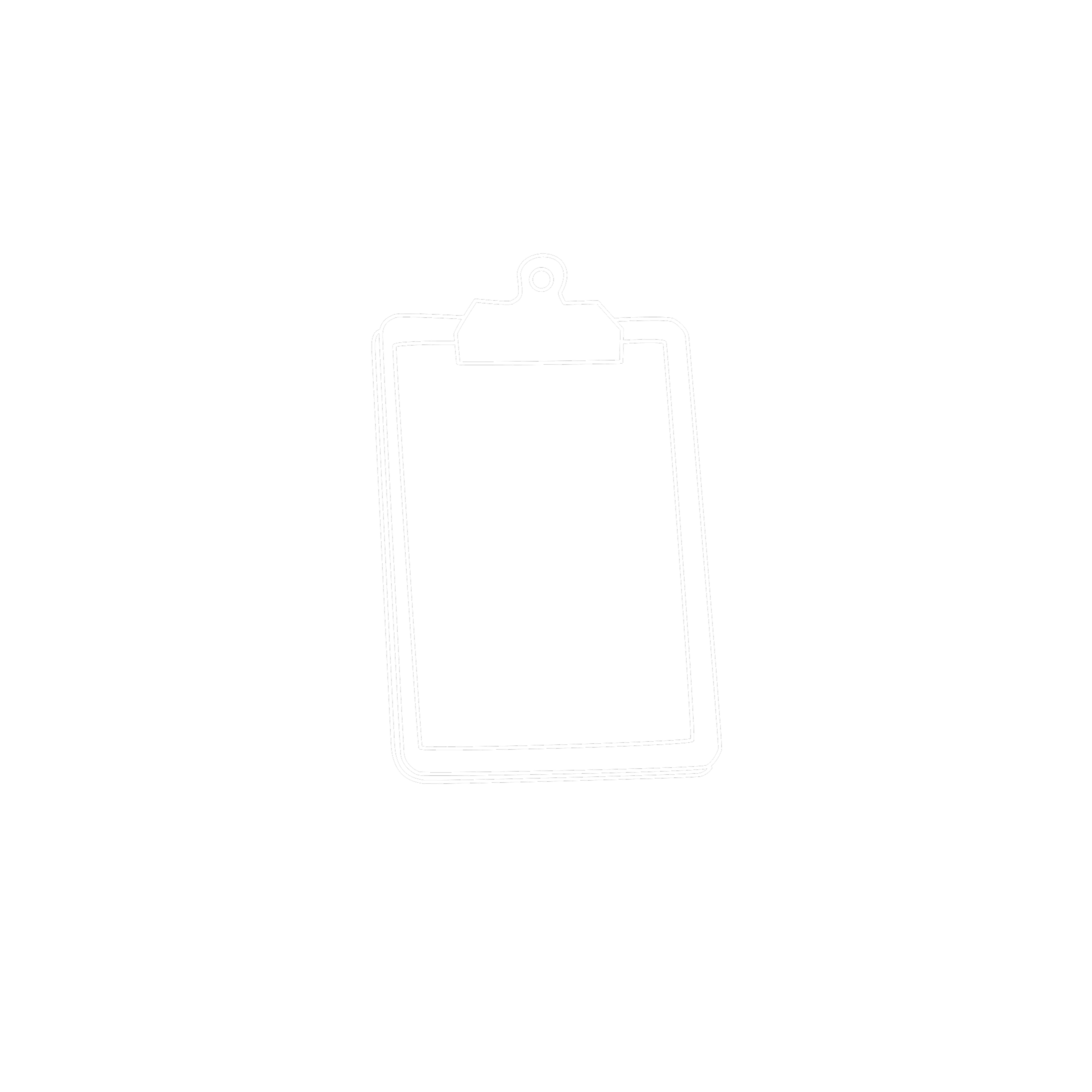 White clipboard sketch