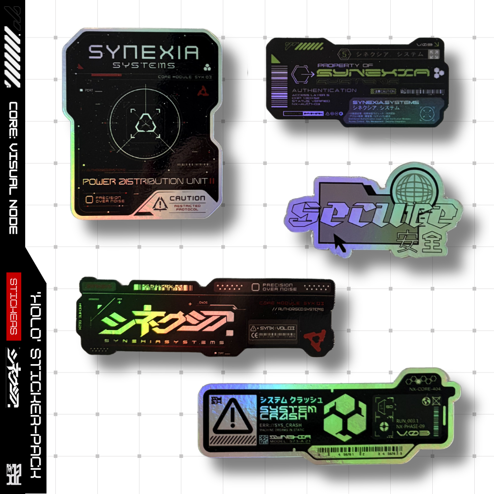 'HOLOGRAPHIC V.03' : STICKER PACK