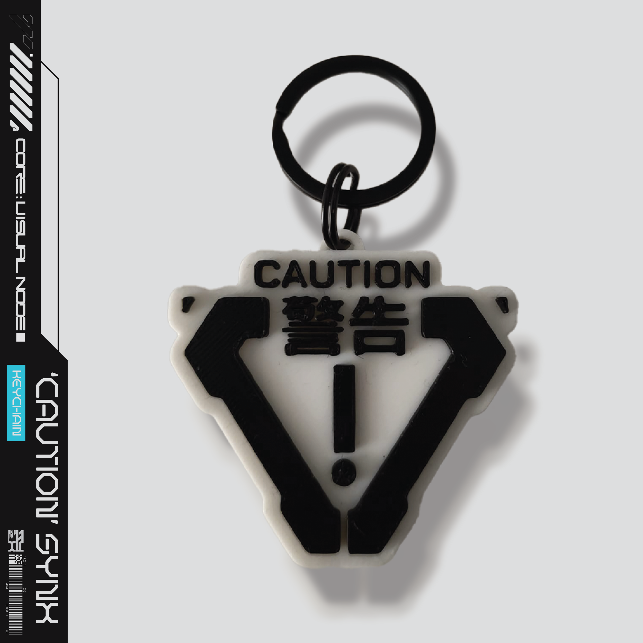 'CAUTION' : KEYCHAIN