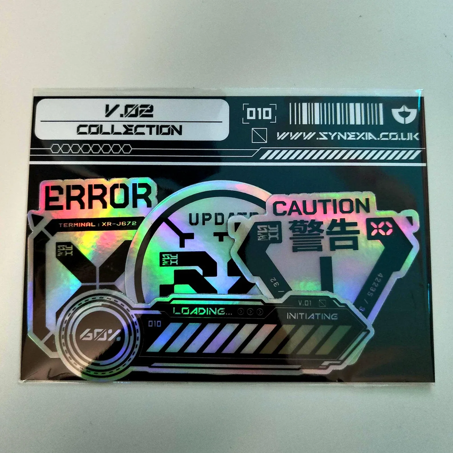 'HOLOGRAPHIC V.02' : STICKER PACK