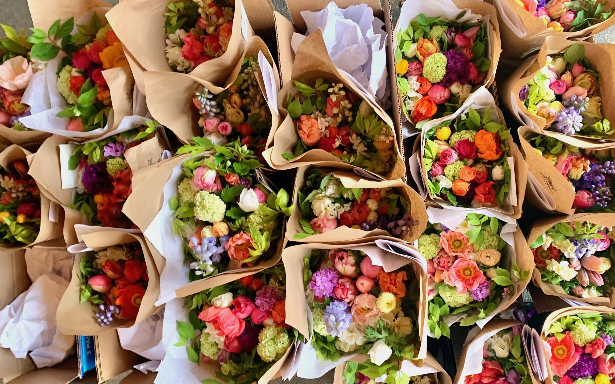 Mothers Day Overhead Shot 20 Bouquets.jpeg