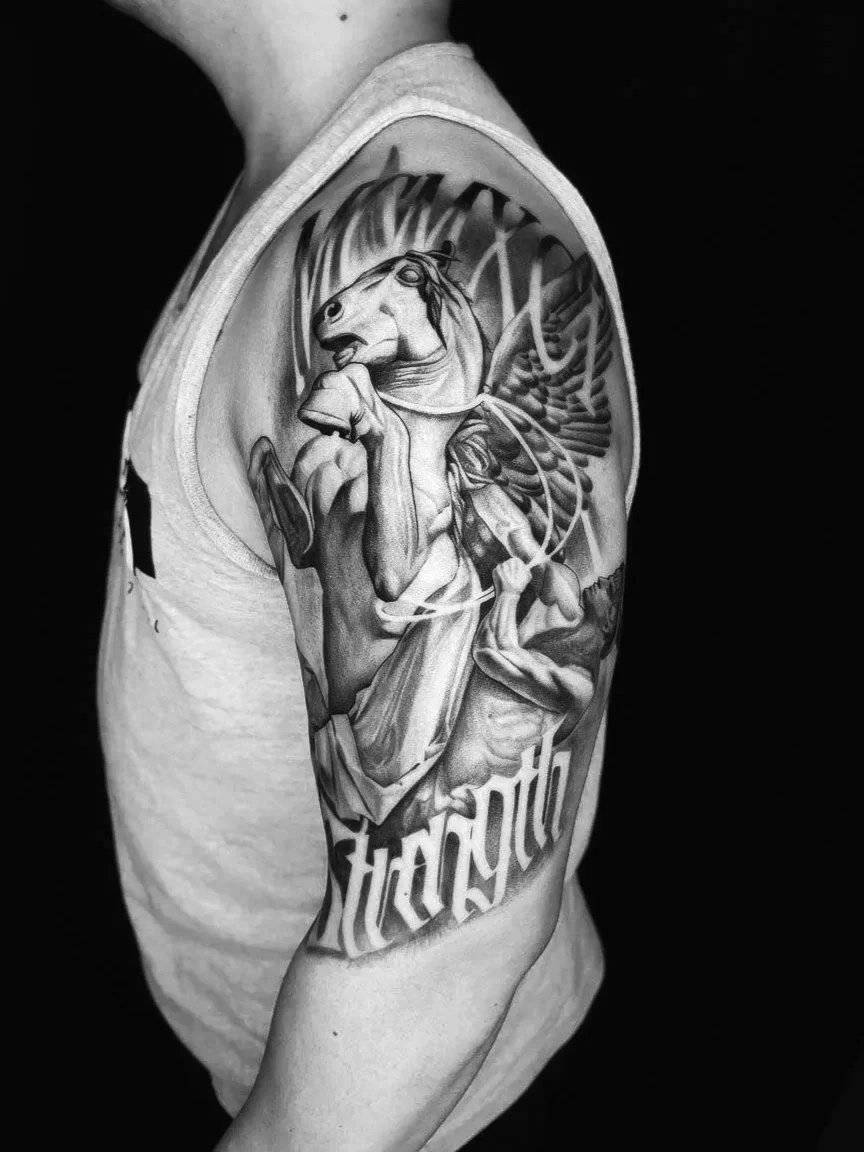 Black and Grey Tattoo