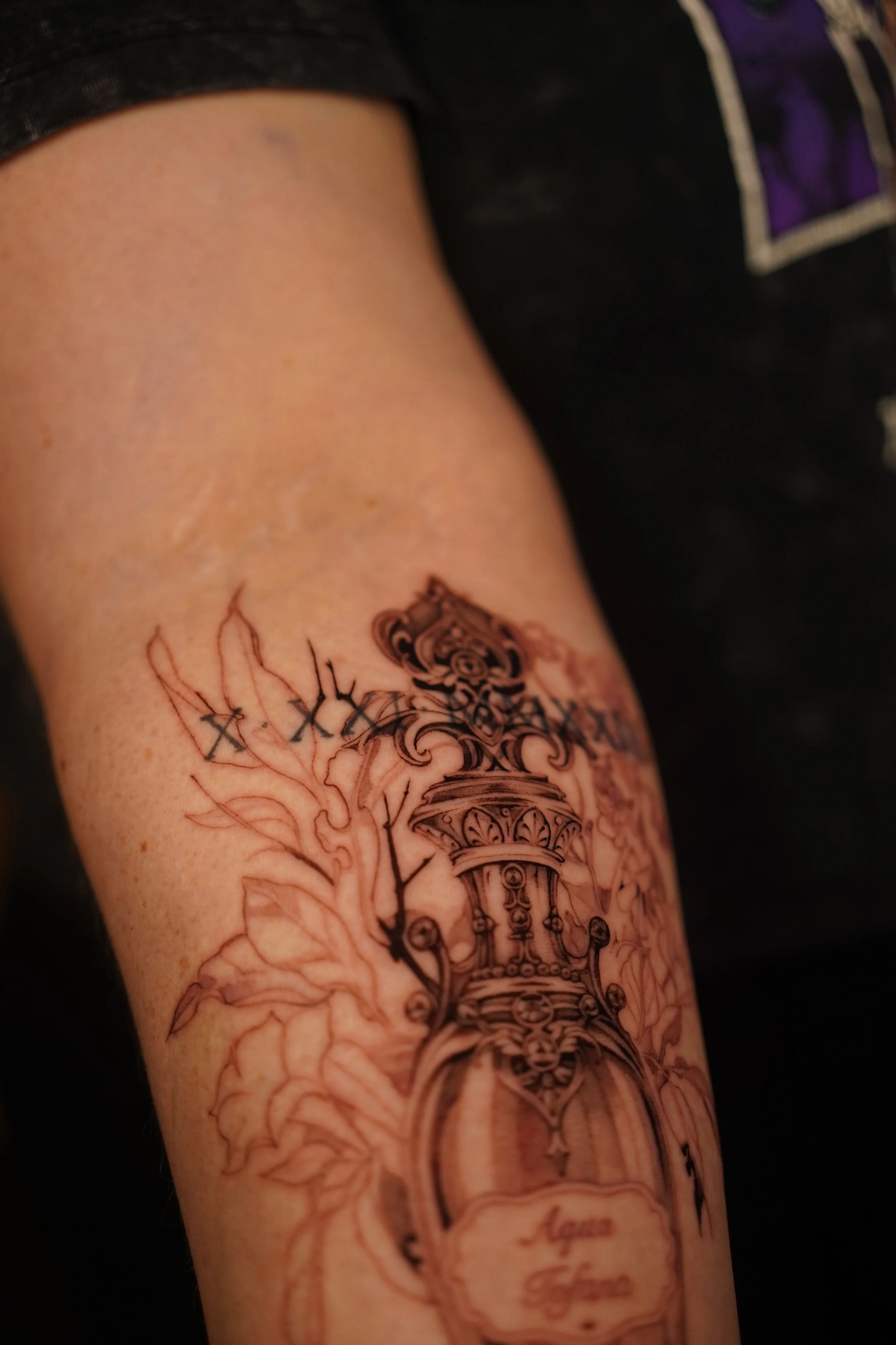 Aqua Tofana Forearm Piece - Session 1 (base layer)