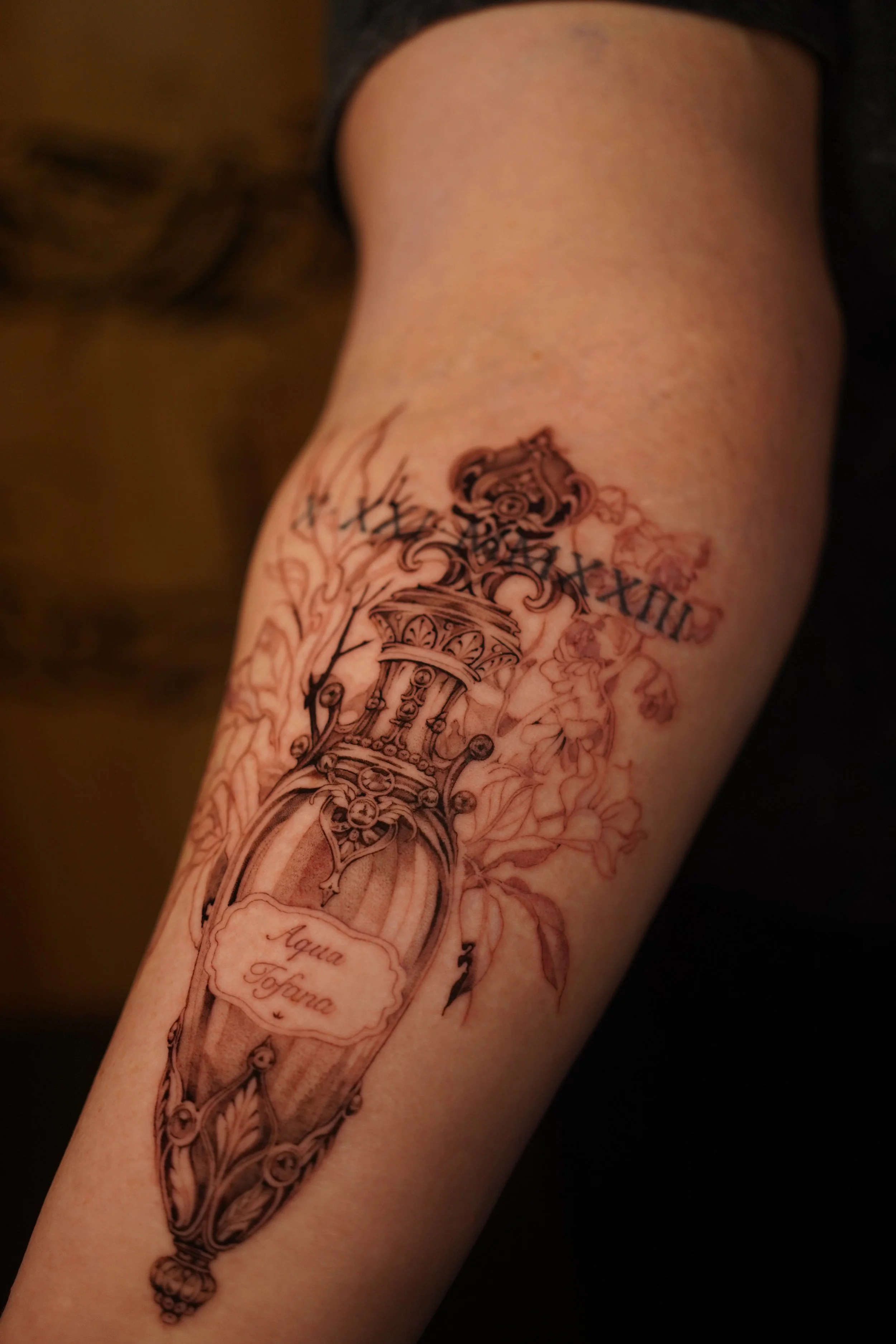 Aqua Tofana Forearm Piece - Session 1 (base layer)