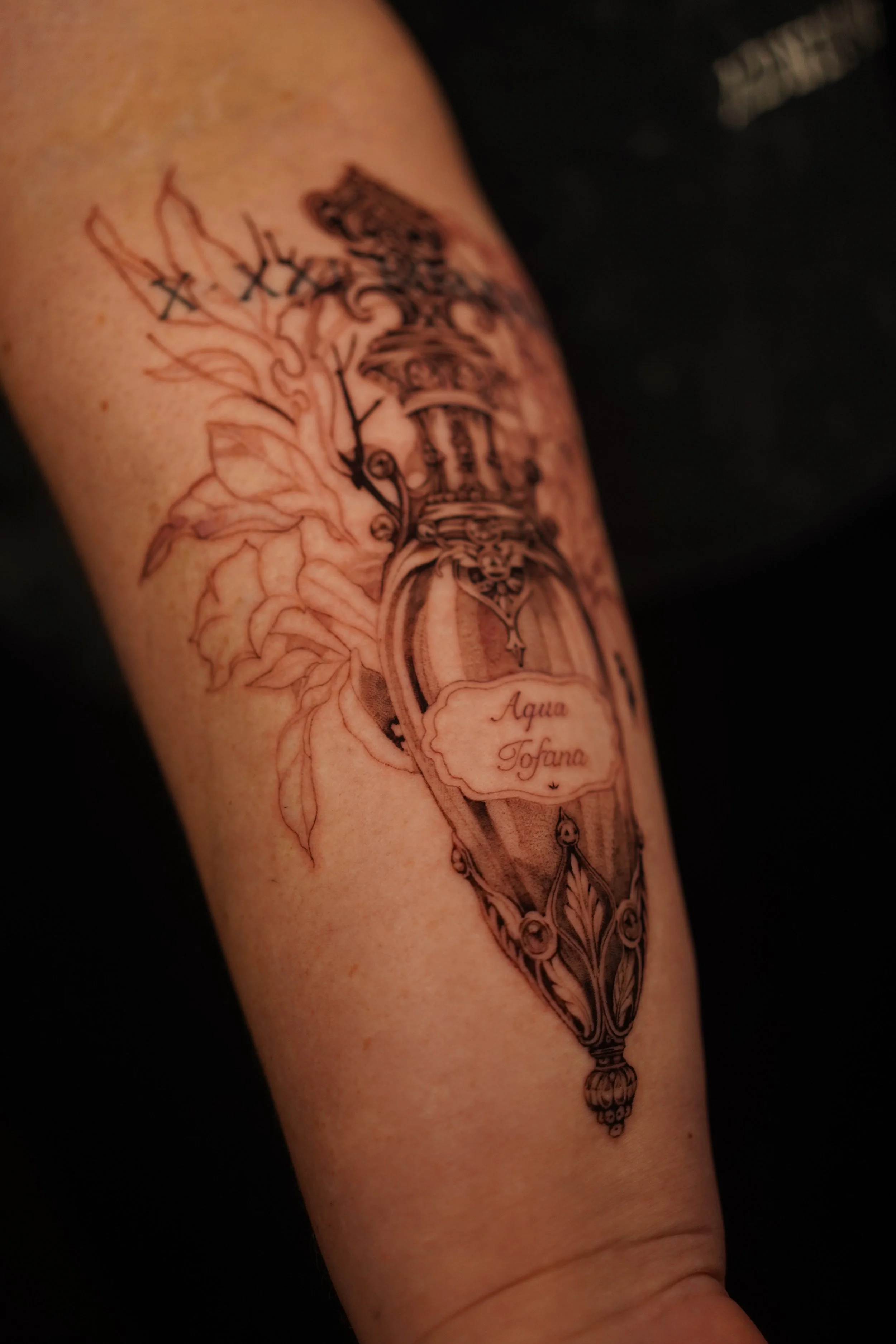 Aqua Tofana Forearm Piece - Session 1 (base layer)