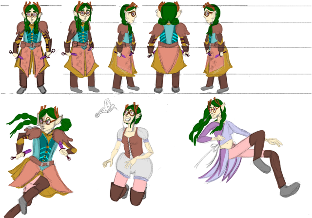 Mossblossom poses.PNG