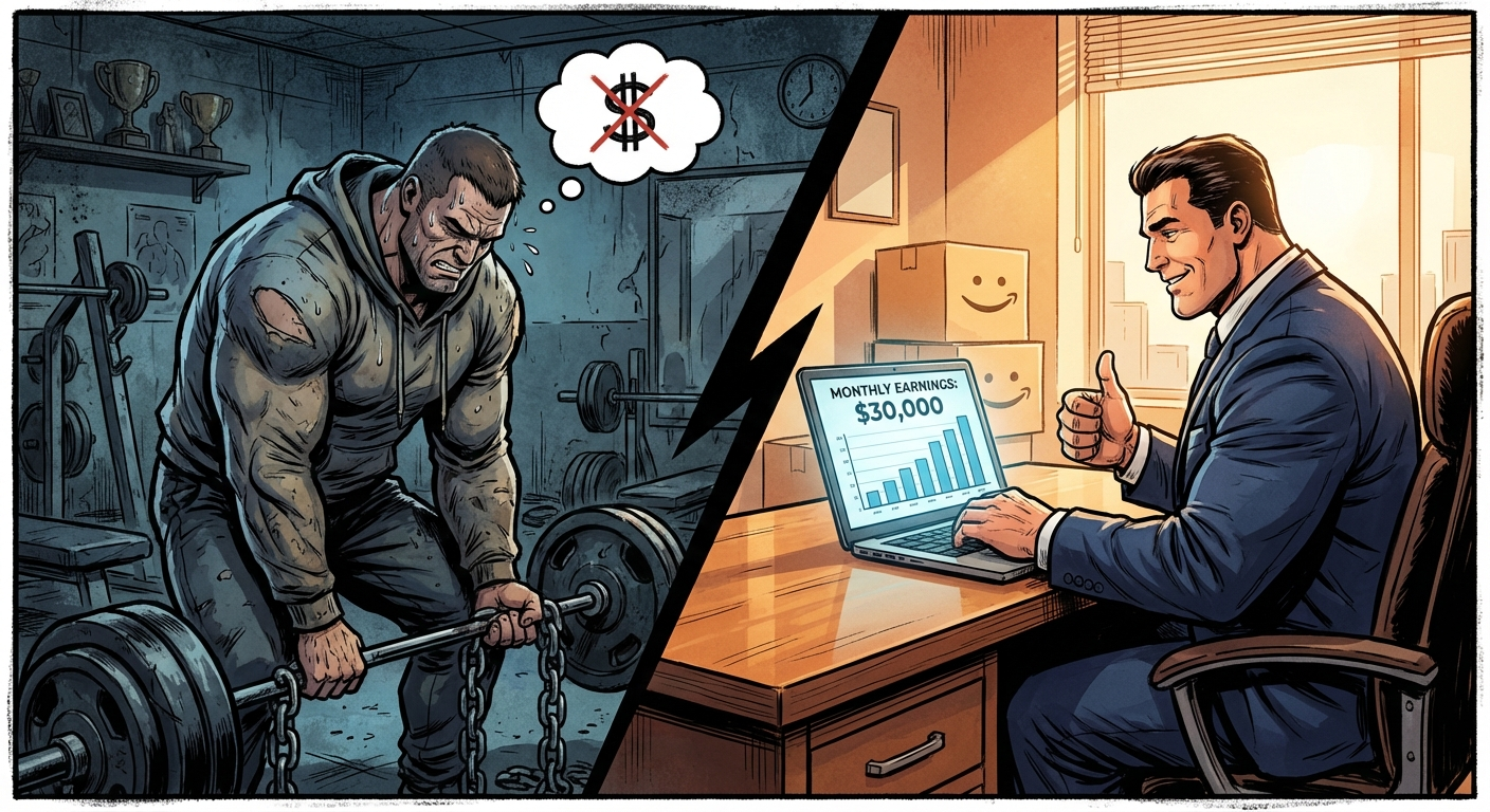 Bodybuilder Turns Amazon Side Hustle Into $30K+ Per Month