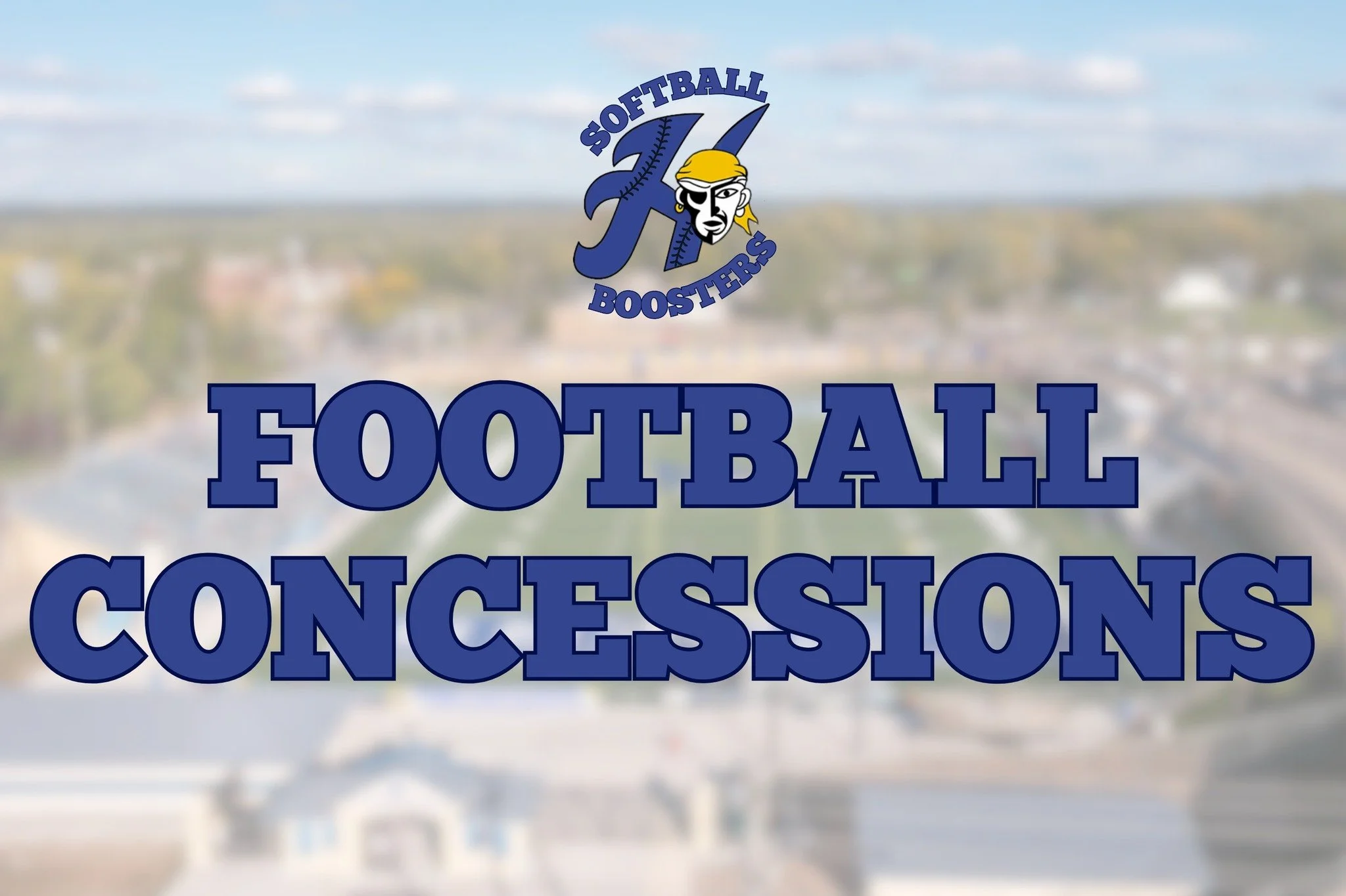 Thursday is the last football game out at our stadium for this season! 🏈 We are looking for a few more volunteers to join our concessions stand team and help keep the crowd fueled and warm! 🍕☕🍿

To sign up, click the link below (or DM us with ques