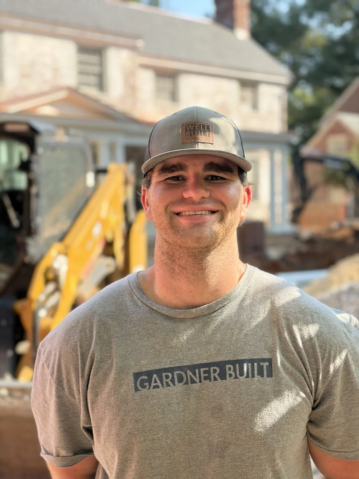 Warner Cabannis of Gardner Construction on a residential jobsite.
