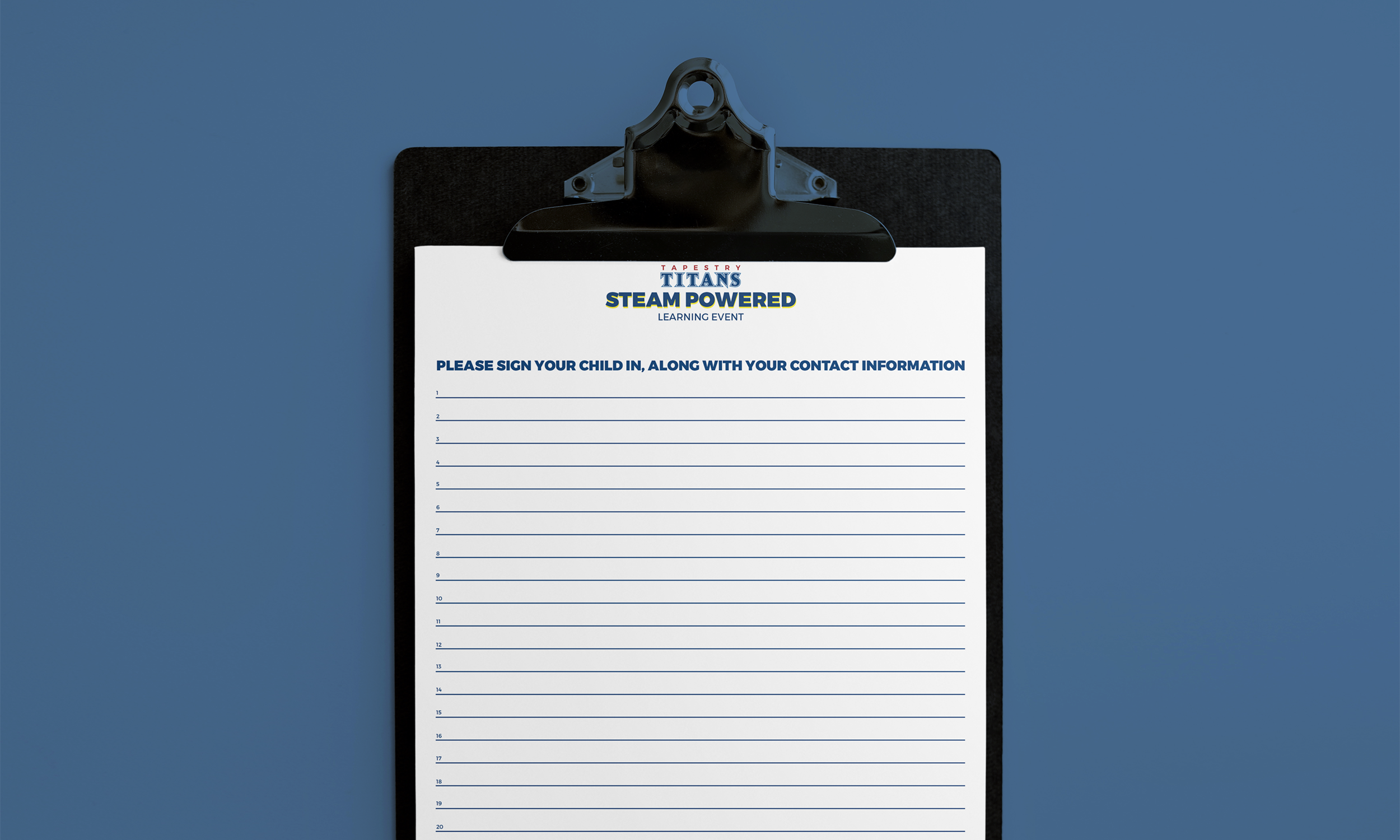 Sign In Sheet