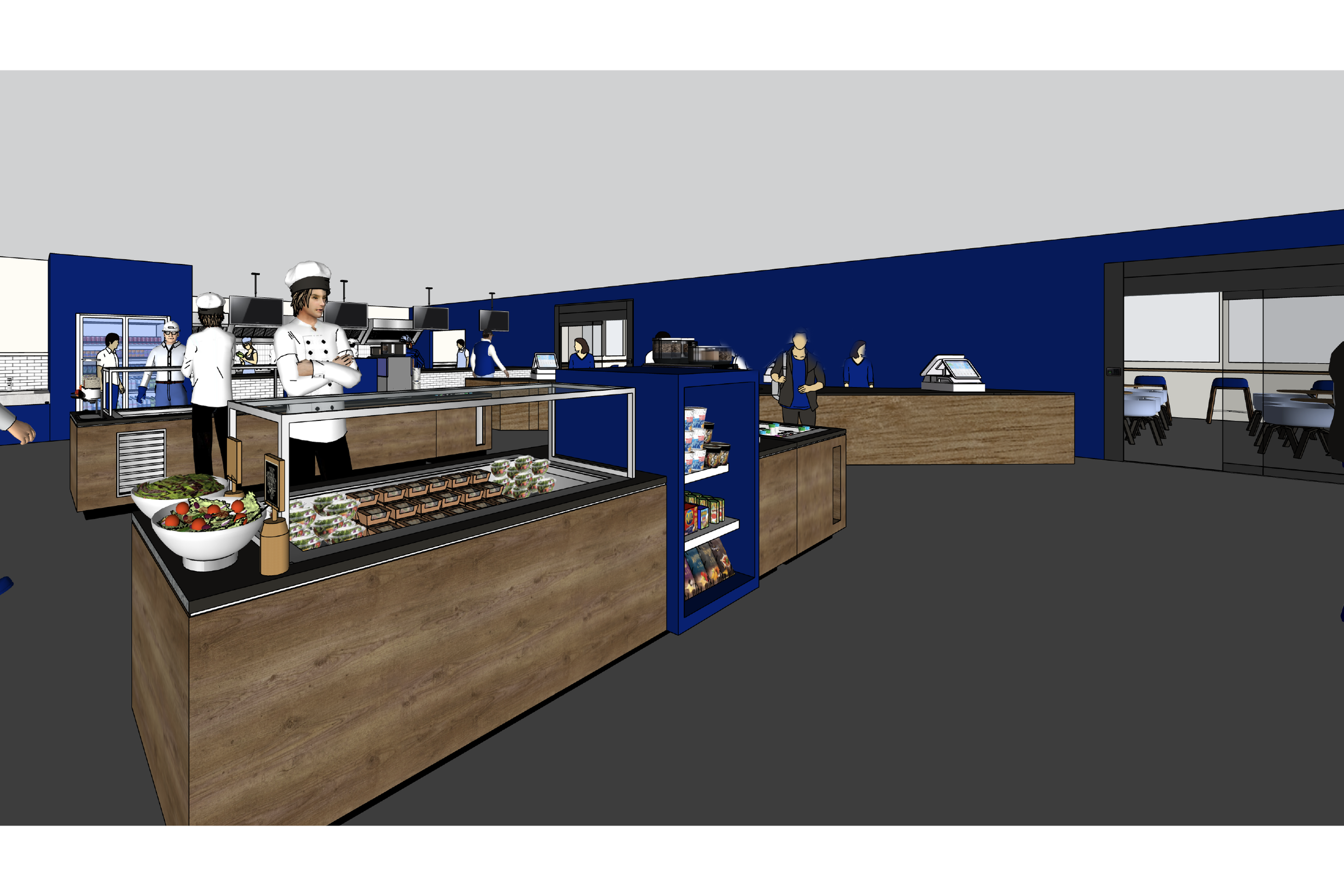 Salad/Dessert Bar, Snacks, Coffee