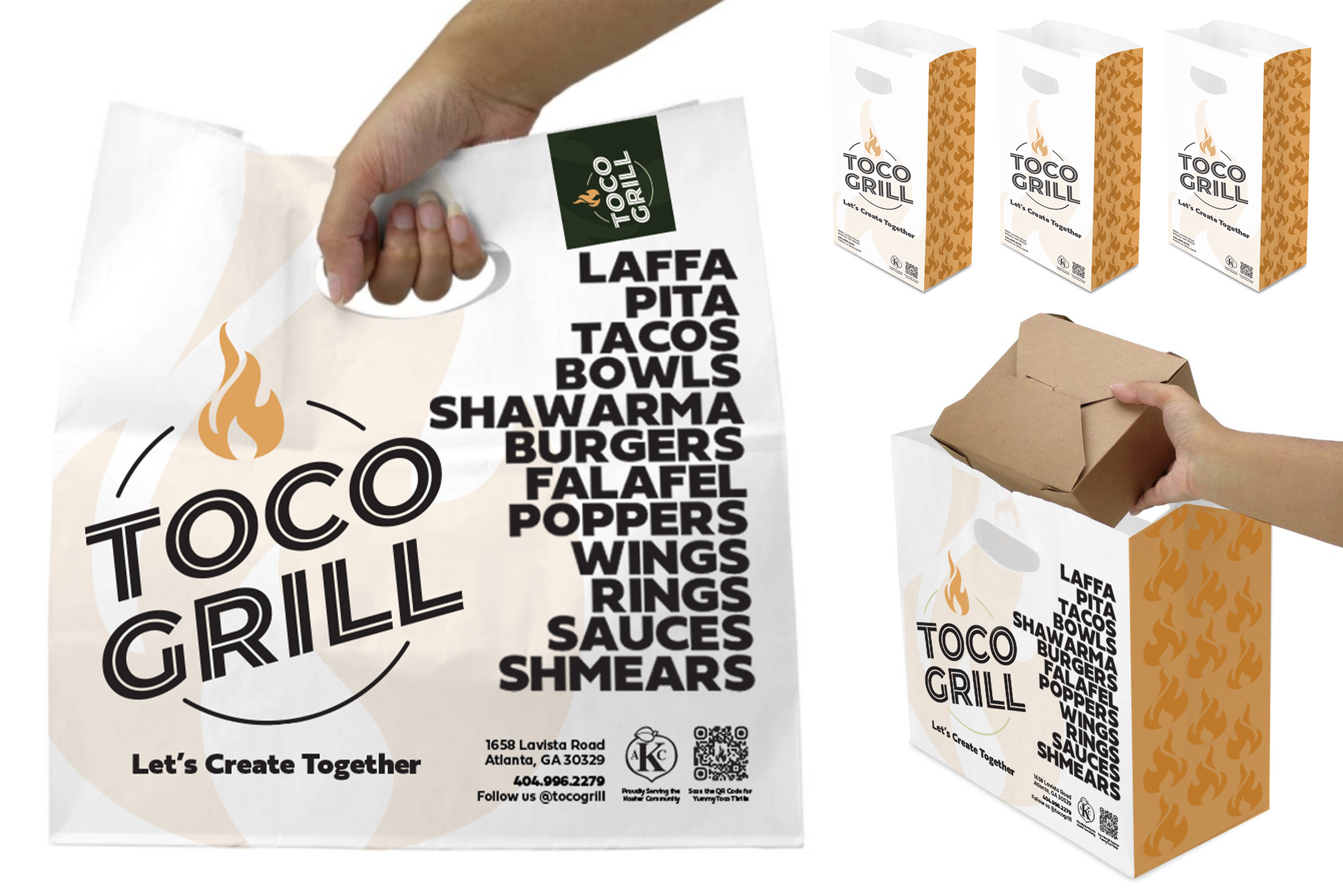Potential Packaging: Interlocking Togo Bags