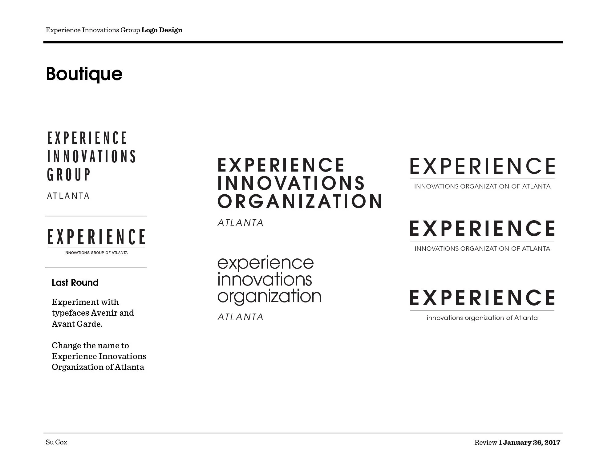 Boutique Logotype Explorations
