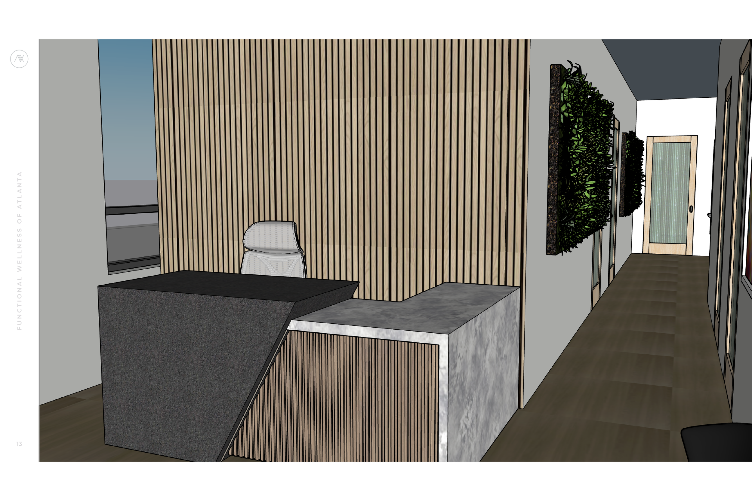 Entrance, Desk, Hallway