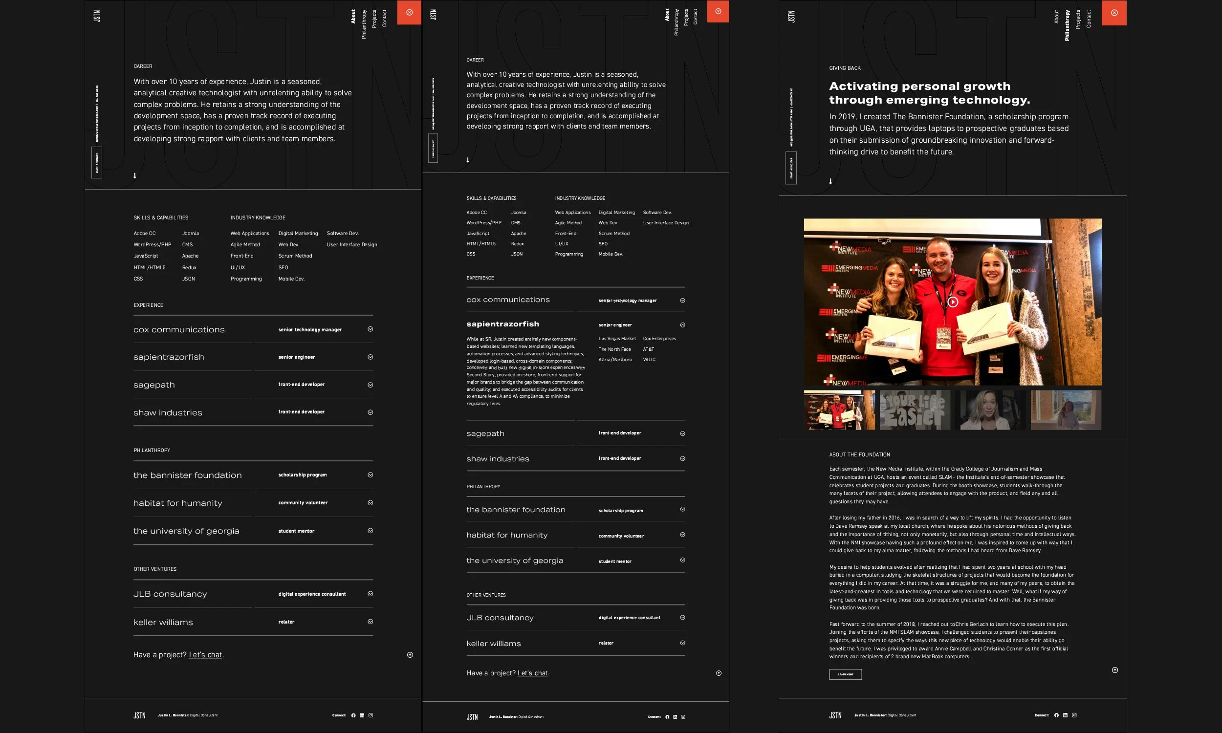 Website Screens