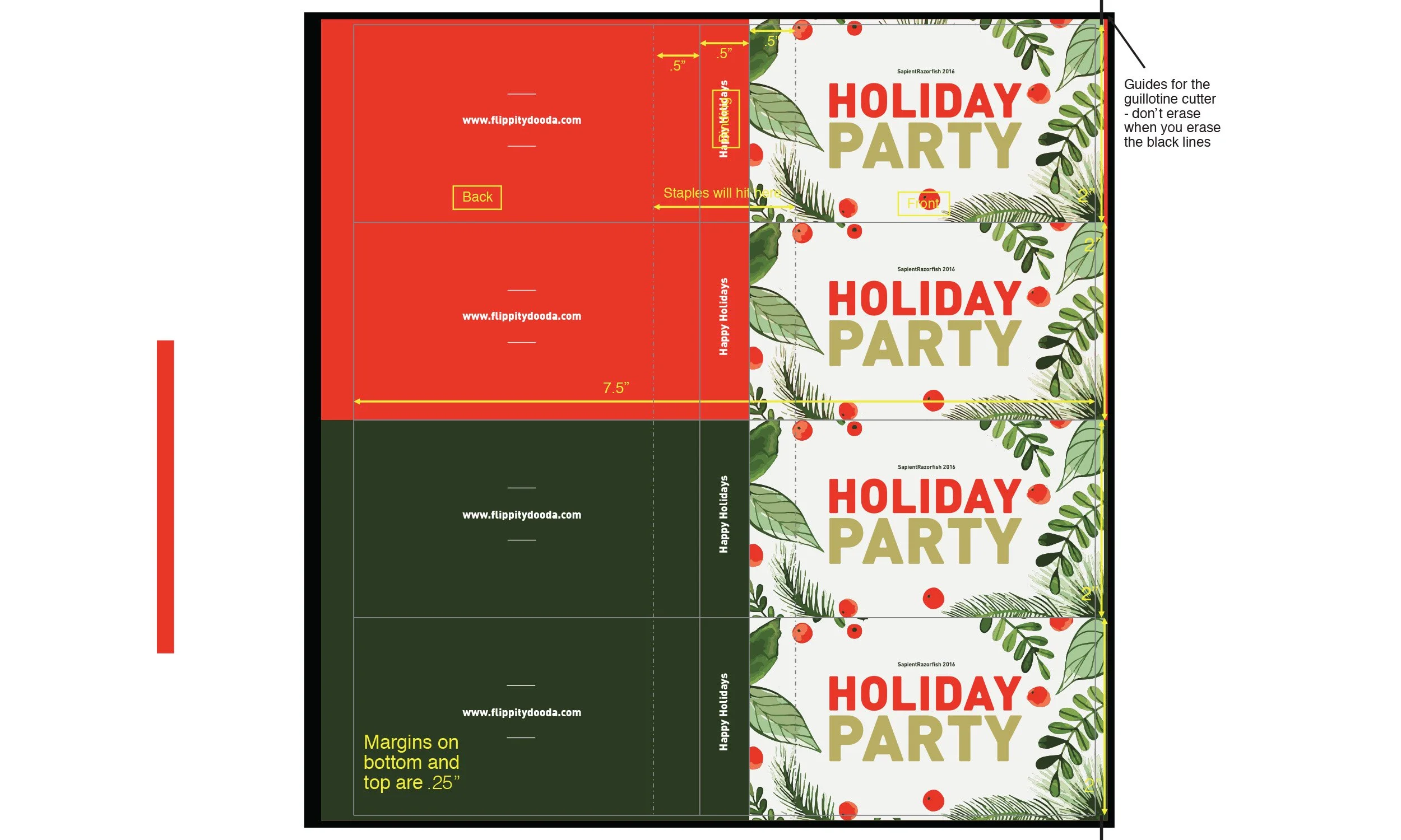 2016 Holiday Party Flip Books