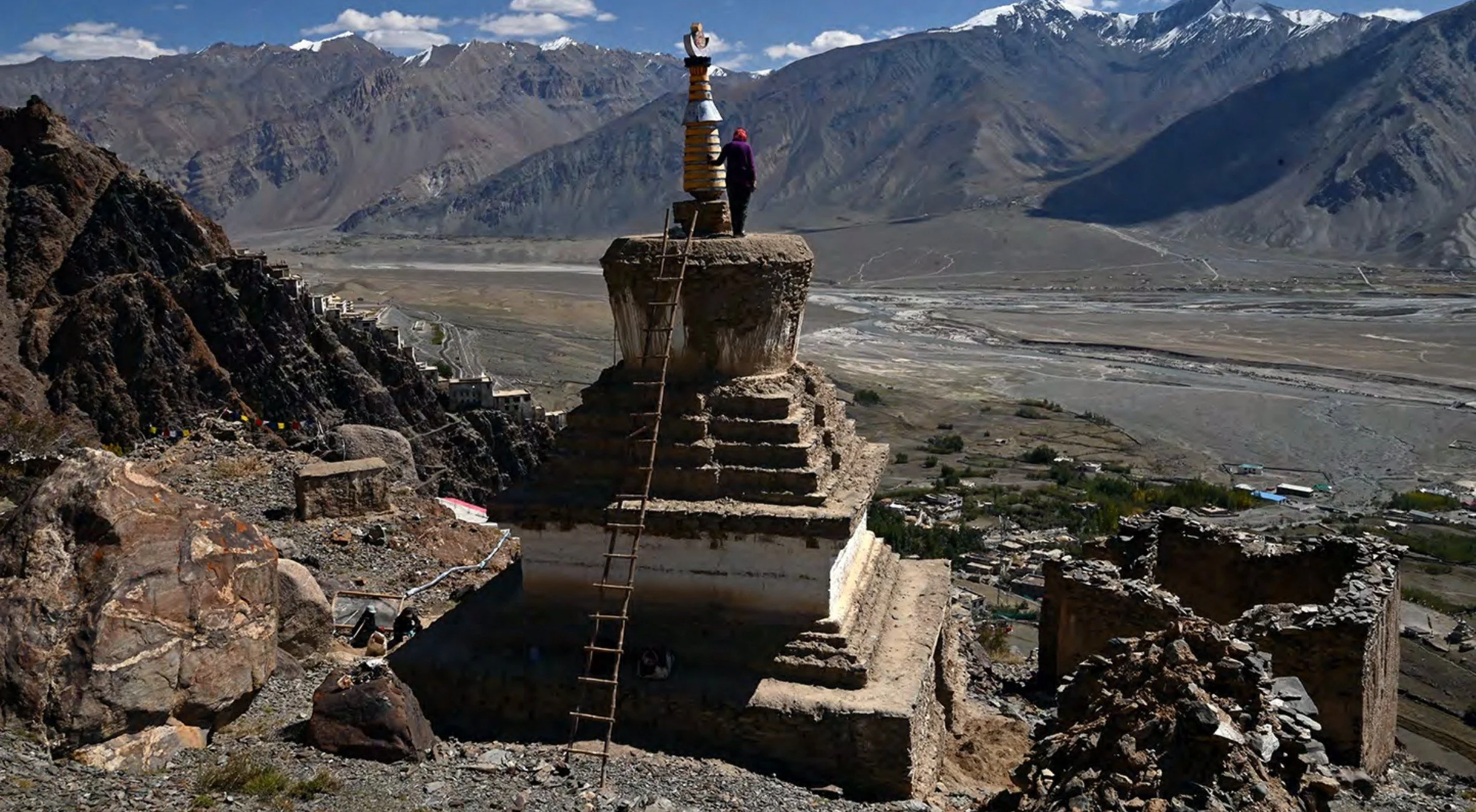 Kadhampa Chorten: Before restoration