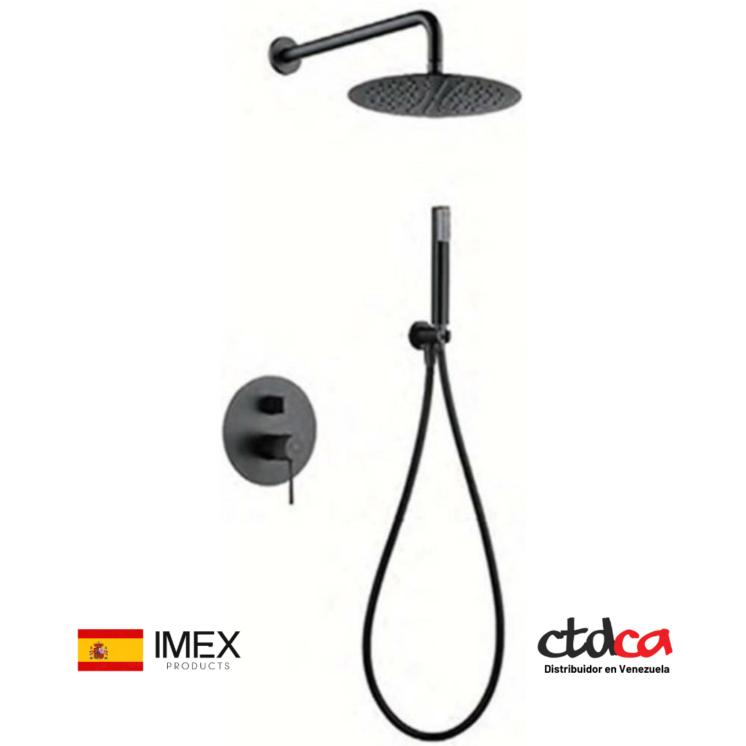 SERIE LINE - Conjunto de Ducha - Negro Mate - IMEX