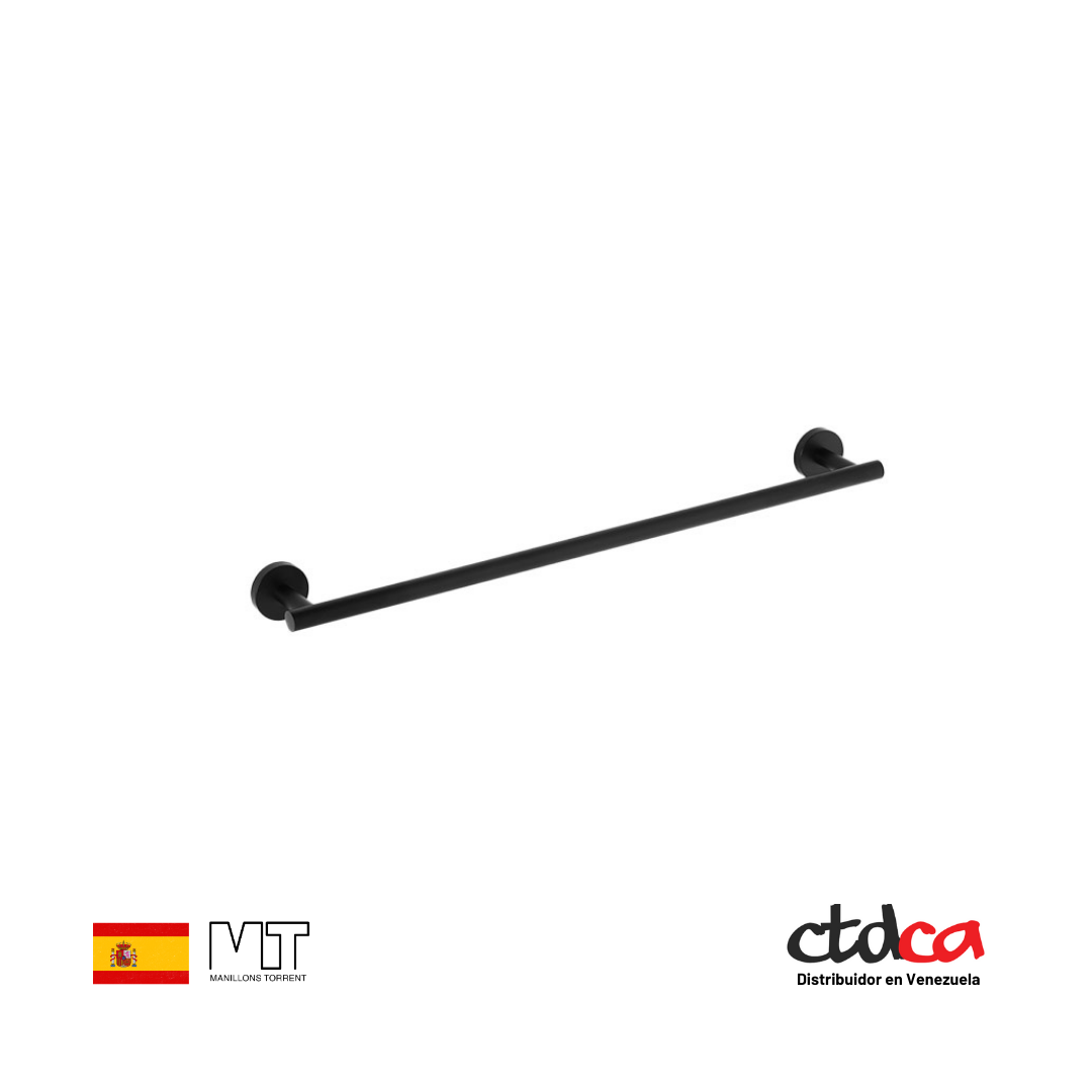Toallero doble 60 cm - Negro Mate - MT