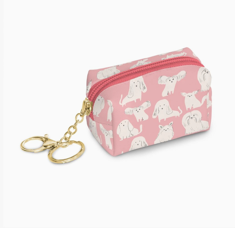 Studio Oh! Pink Dog Key Chain Pouch